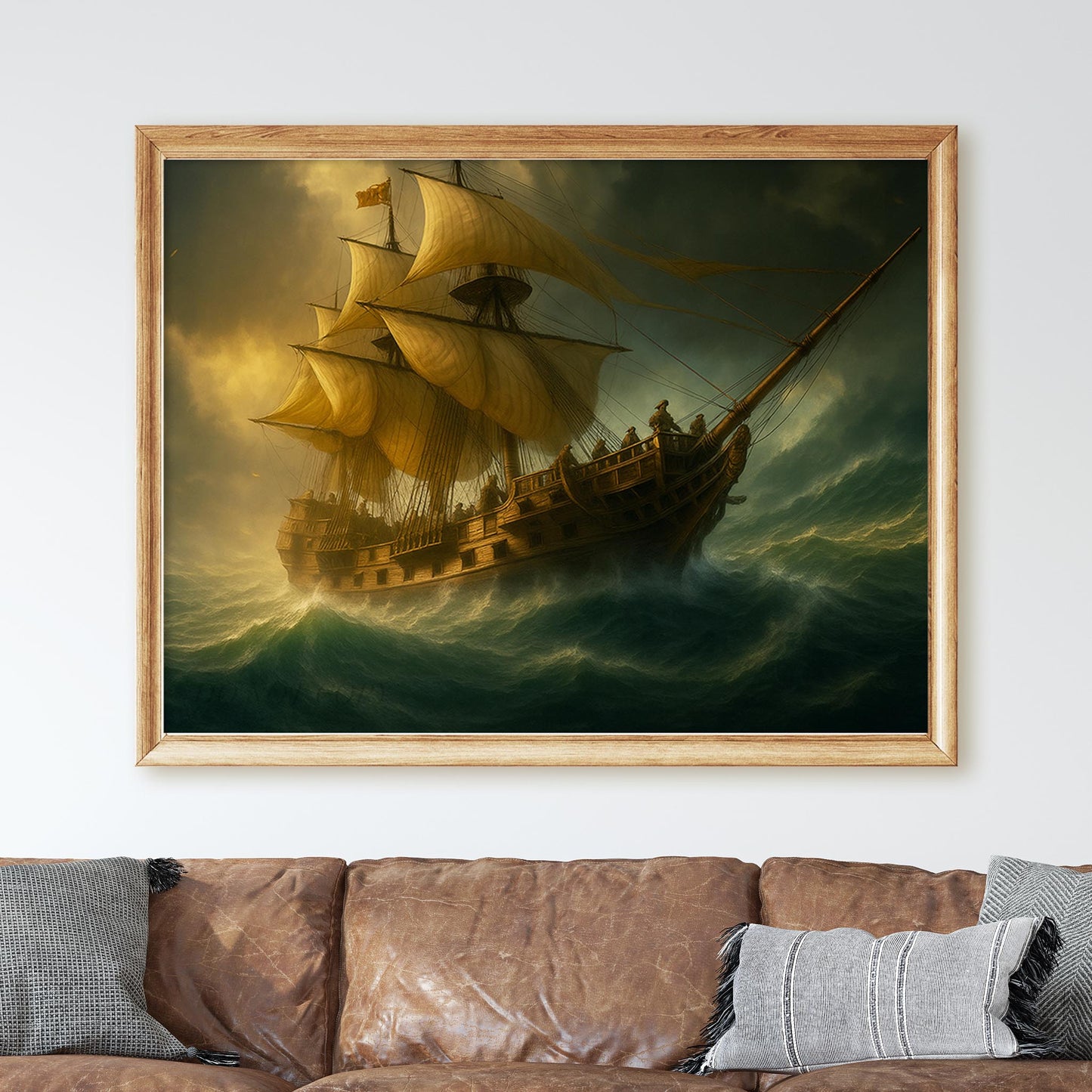 Pirate Ship On High Seas