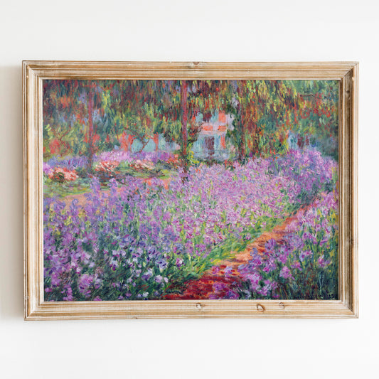 The Artists Garden at Giverny by Claude Monet