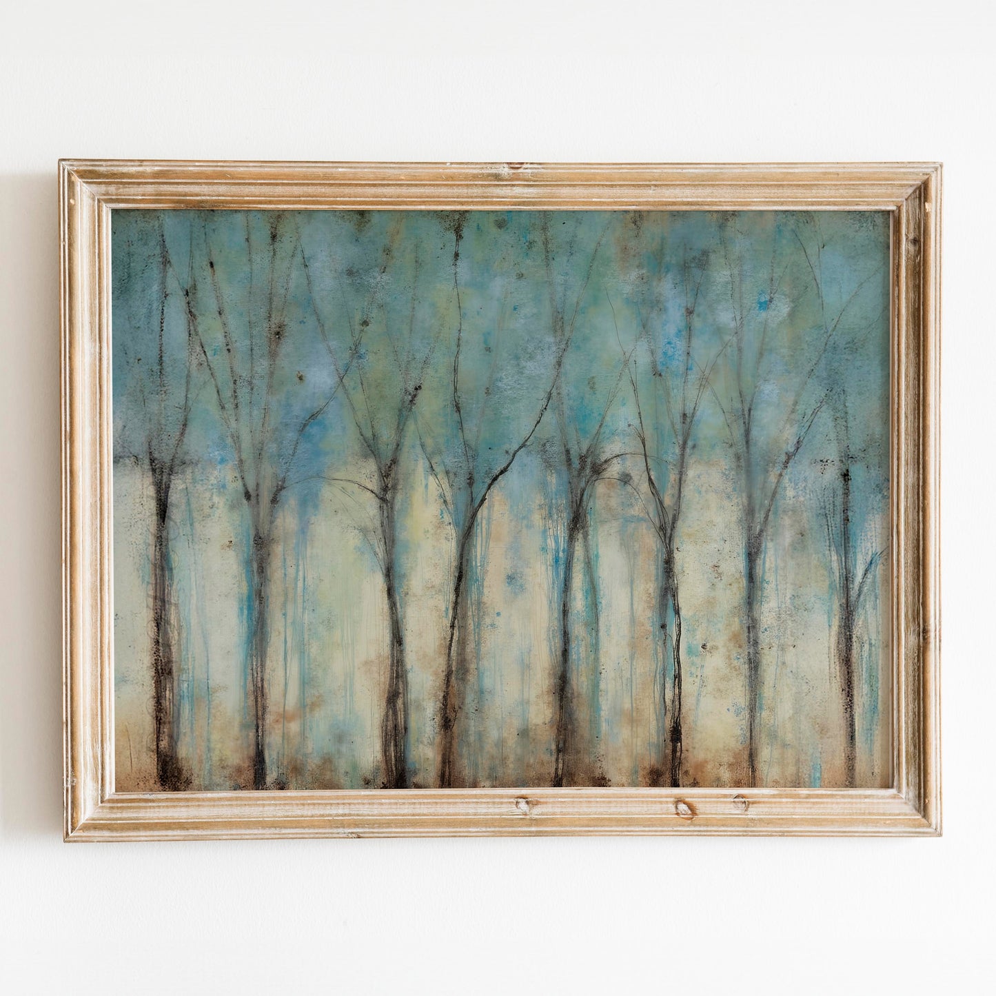 Blue Forest Abstract Trees
