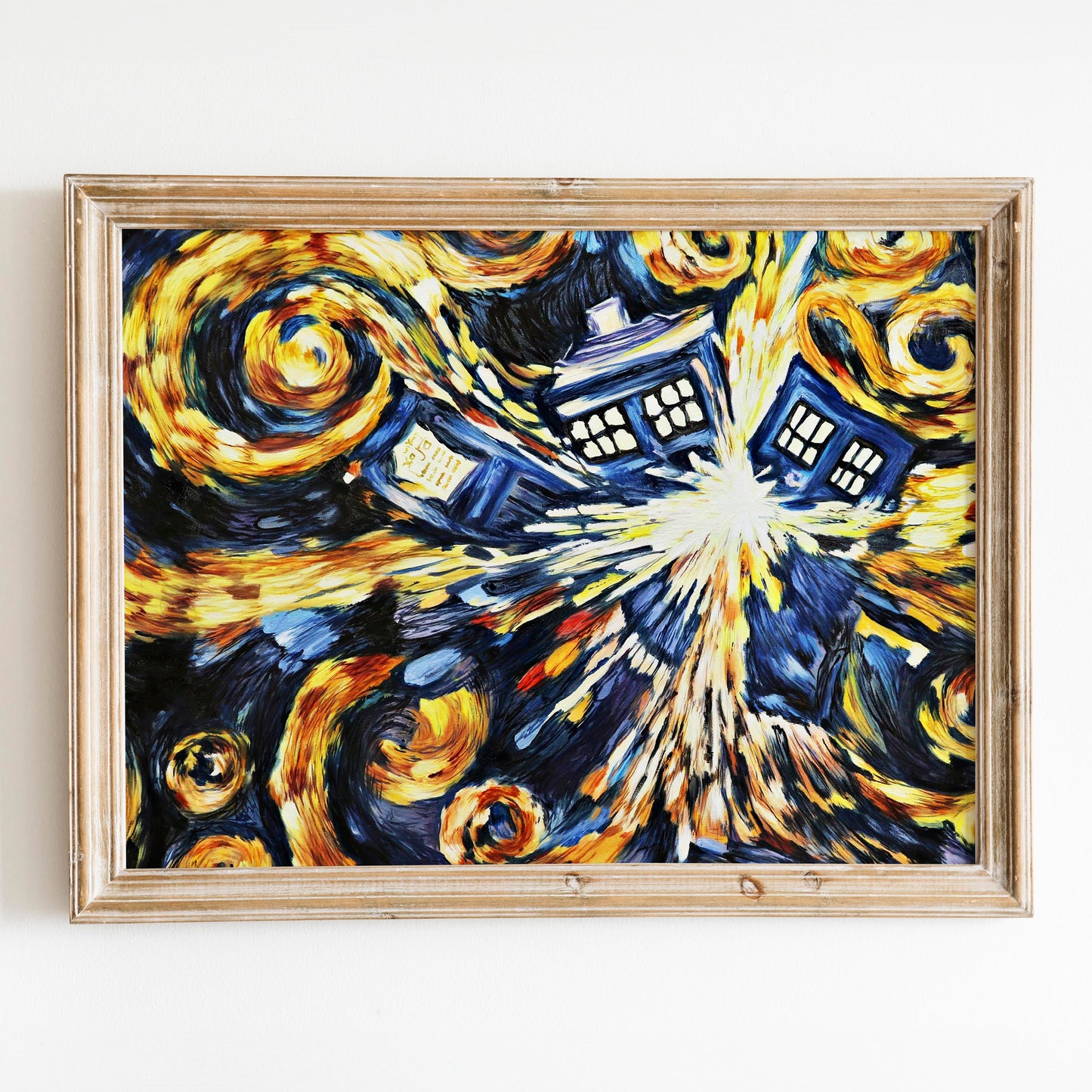 Exploding Tardis Pandorica Opens Blue Box Exploding by Van Gogh