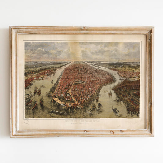Old Map of NYC - New York City 1865