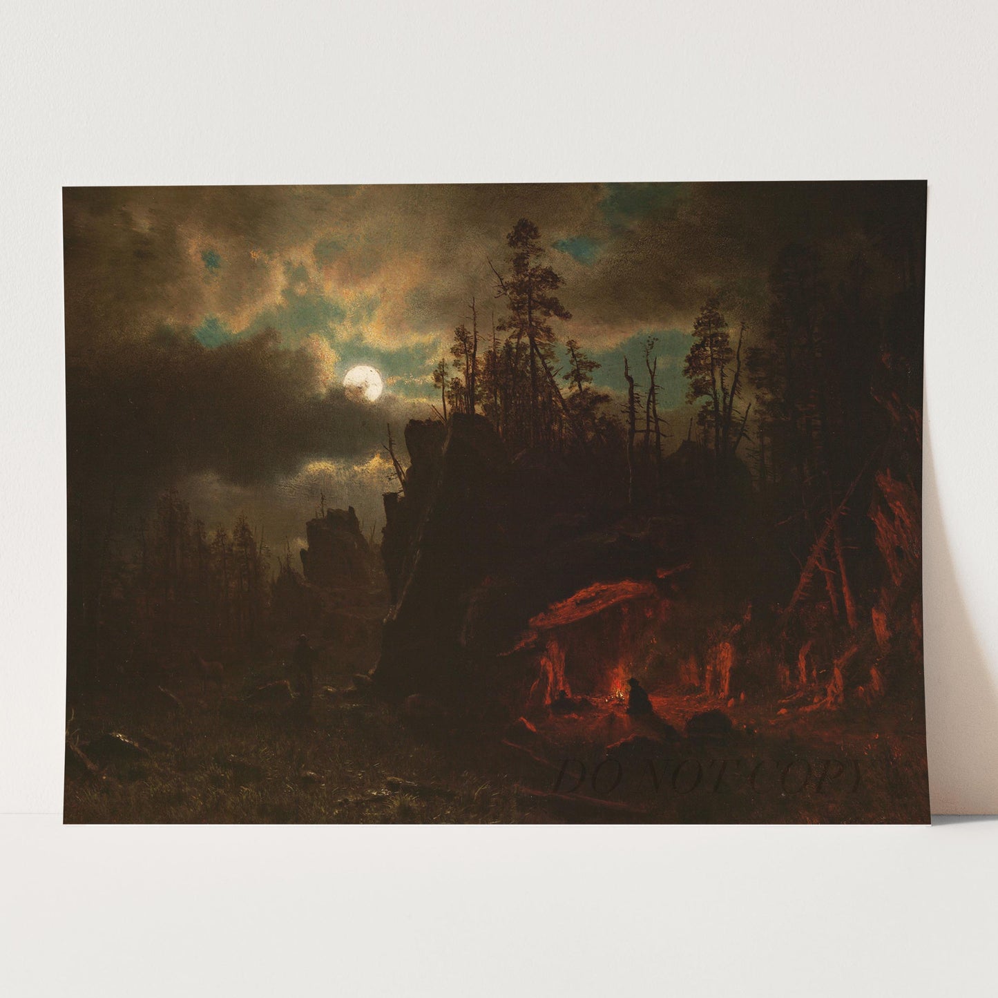 Trapper's Camp by Albert Bierstadt