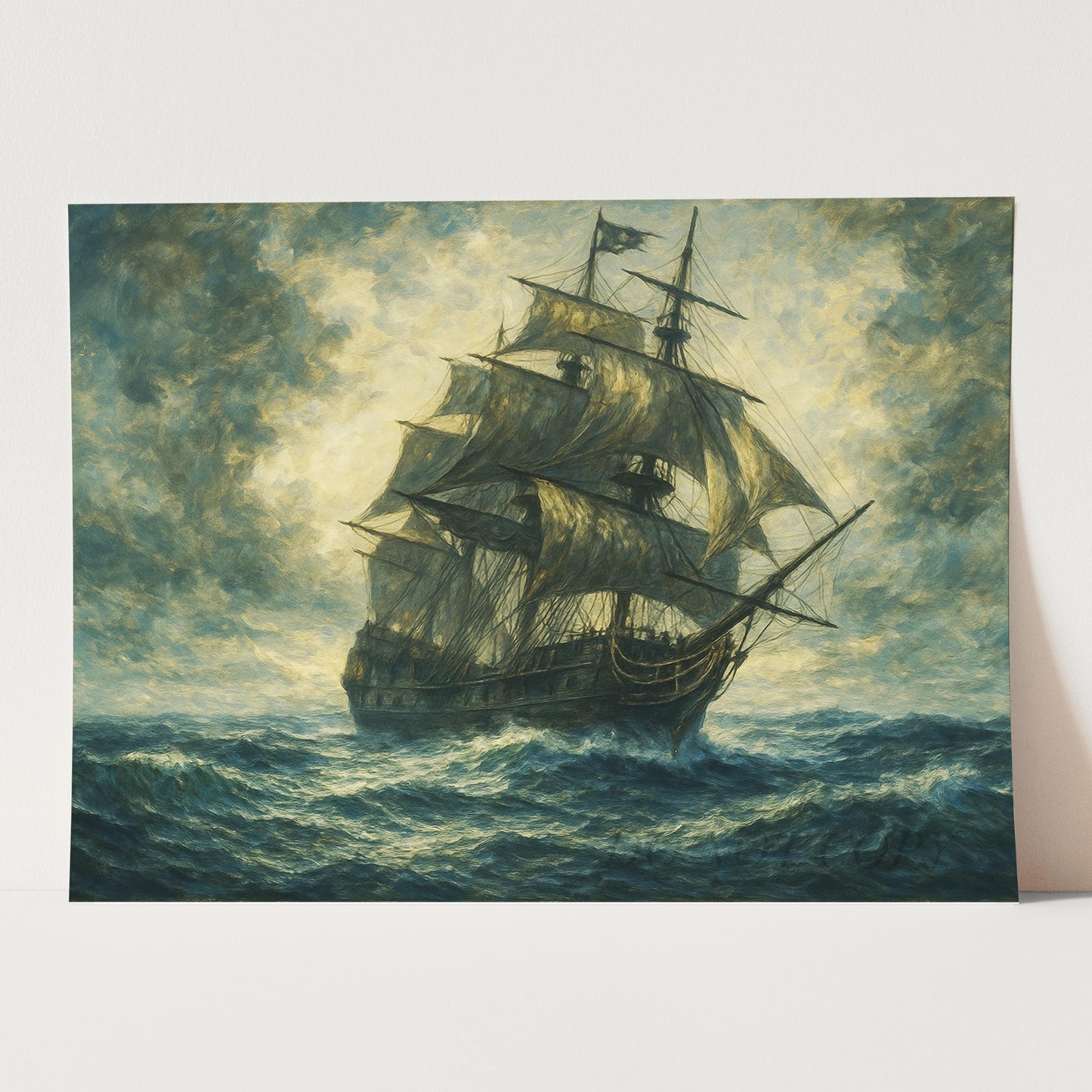 The Black Pearl On The High Seas