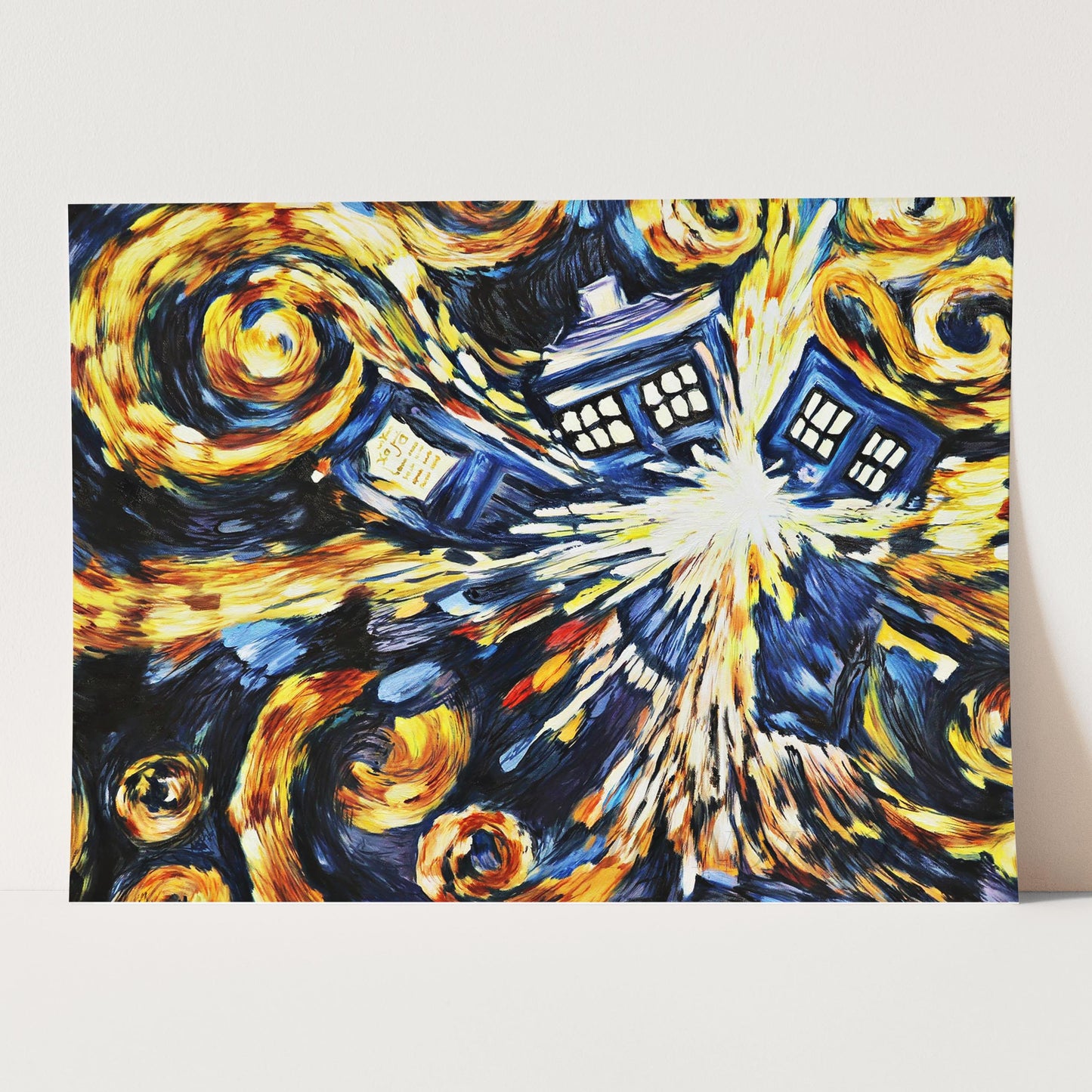 Exploding Tardis Pandorica Opens Blue Box Exploding by Van Gogh