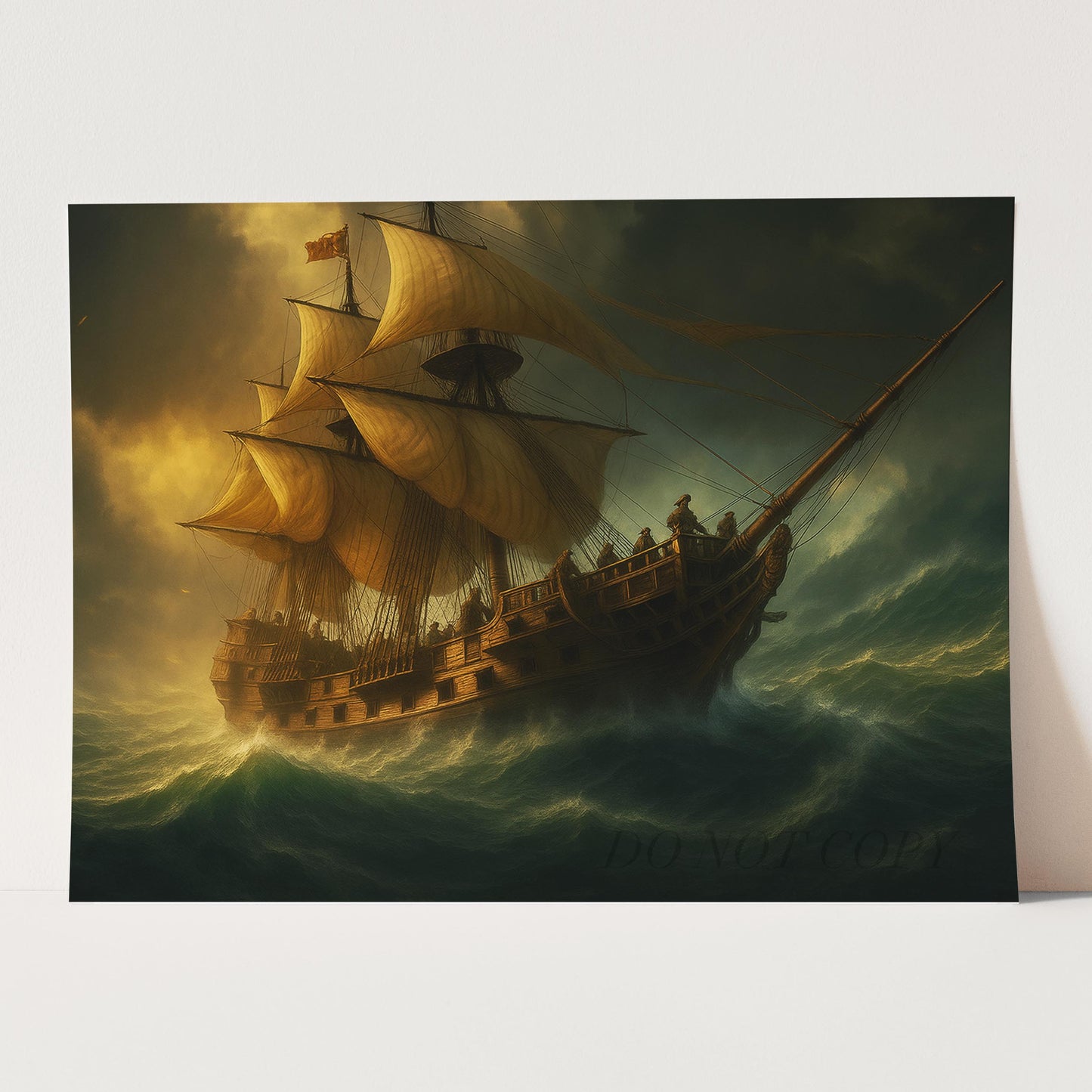 Pirate Ship On High Seas