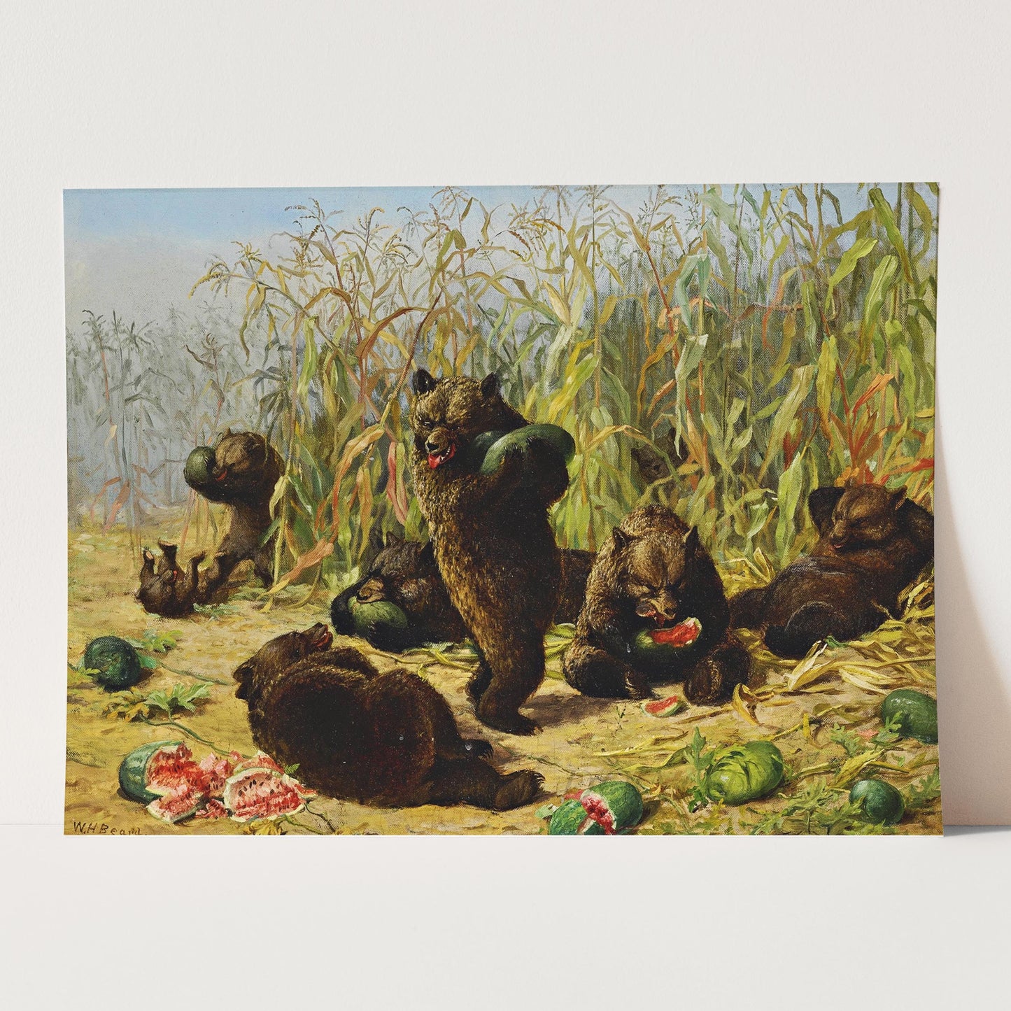 Plundering The Watermelon Patch by William Holbrook Beard