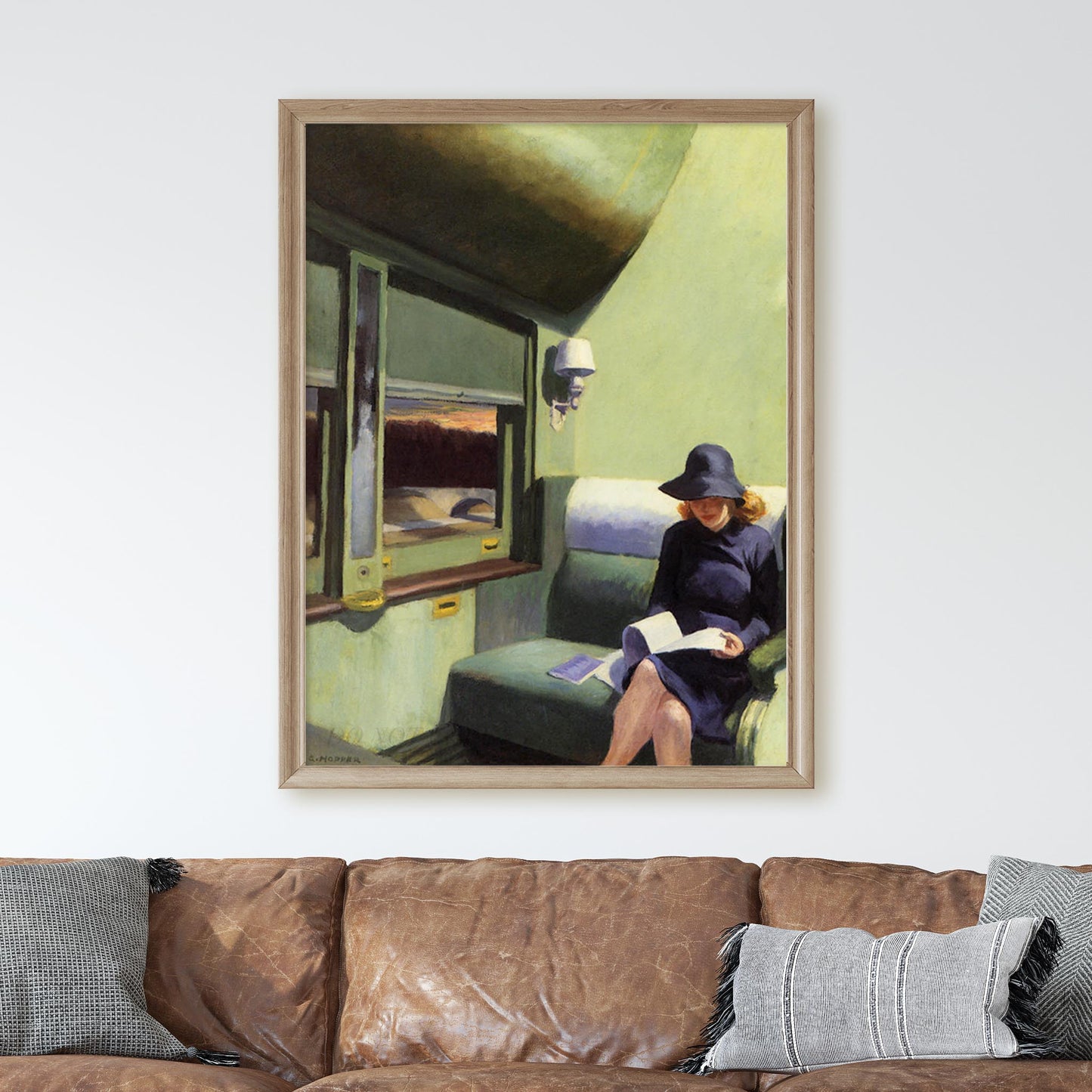 Compartment C Car by Edward Hopper