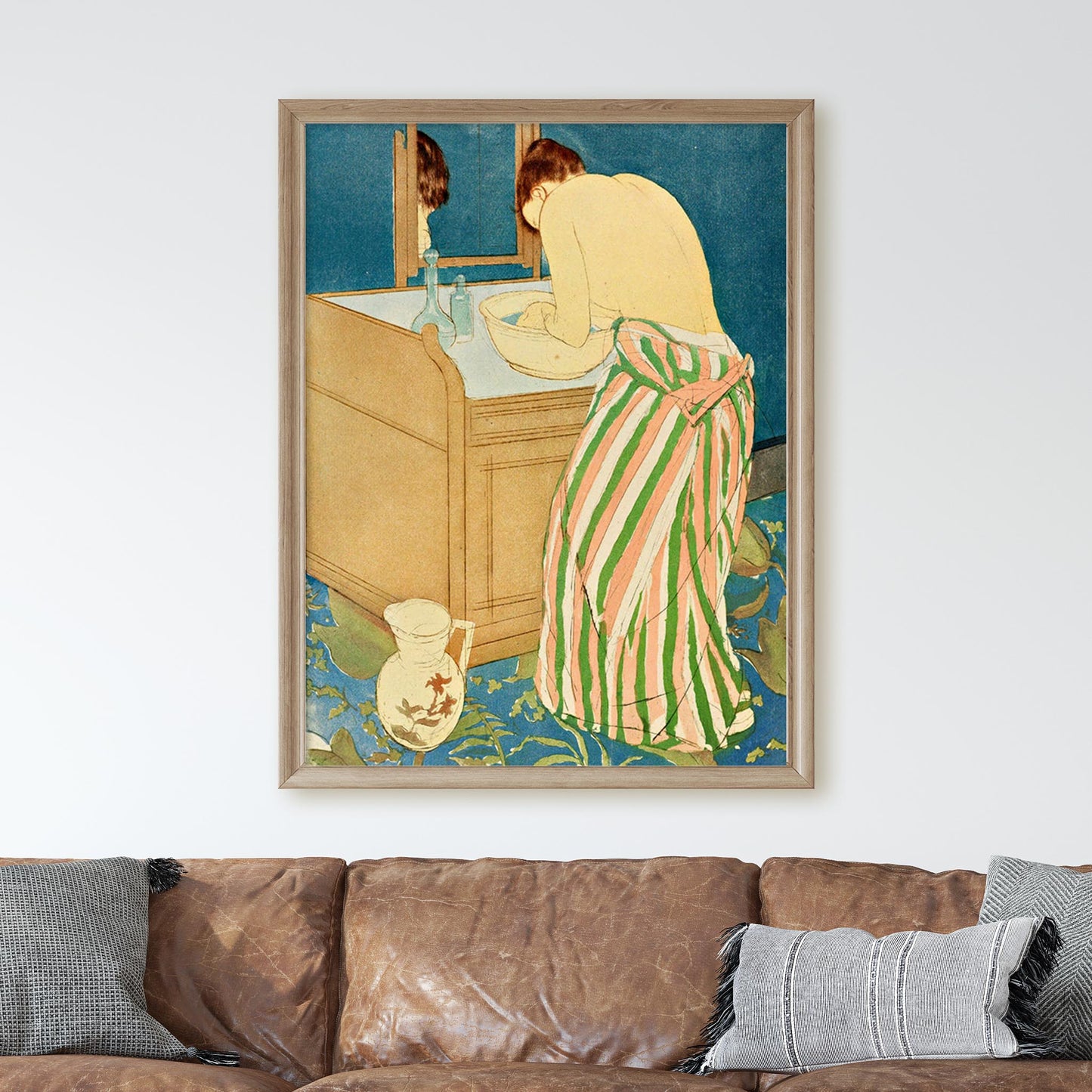 Woman Bathing by Mary Cassatt