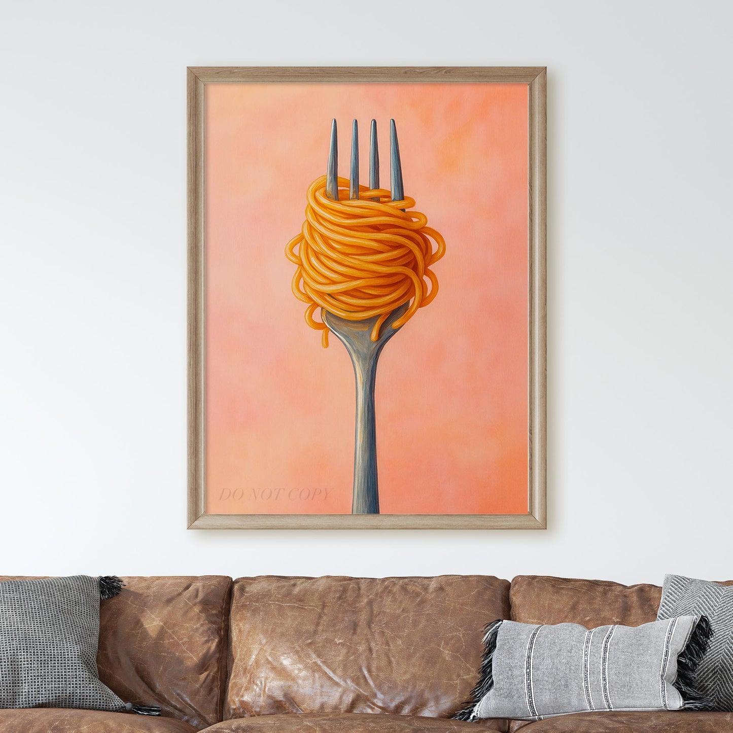 Spaghetti Pasta Noodles Twirled On A Fork