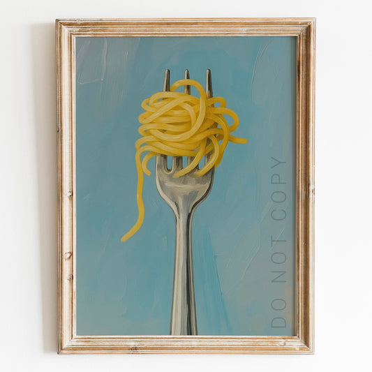 Spaghetti Pasta Twirled On A Fork