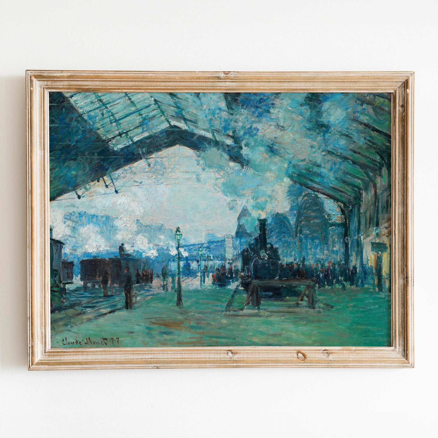 Arrival of the Normandy Train, Gare Saint-Lazare (1887) by Claude Monet