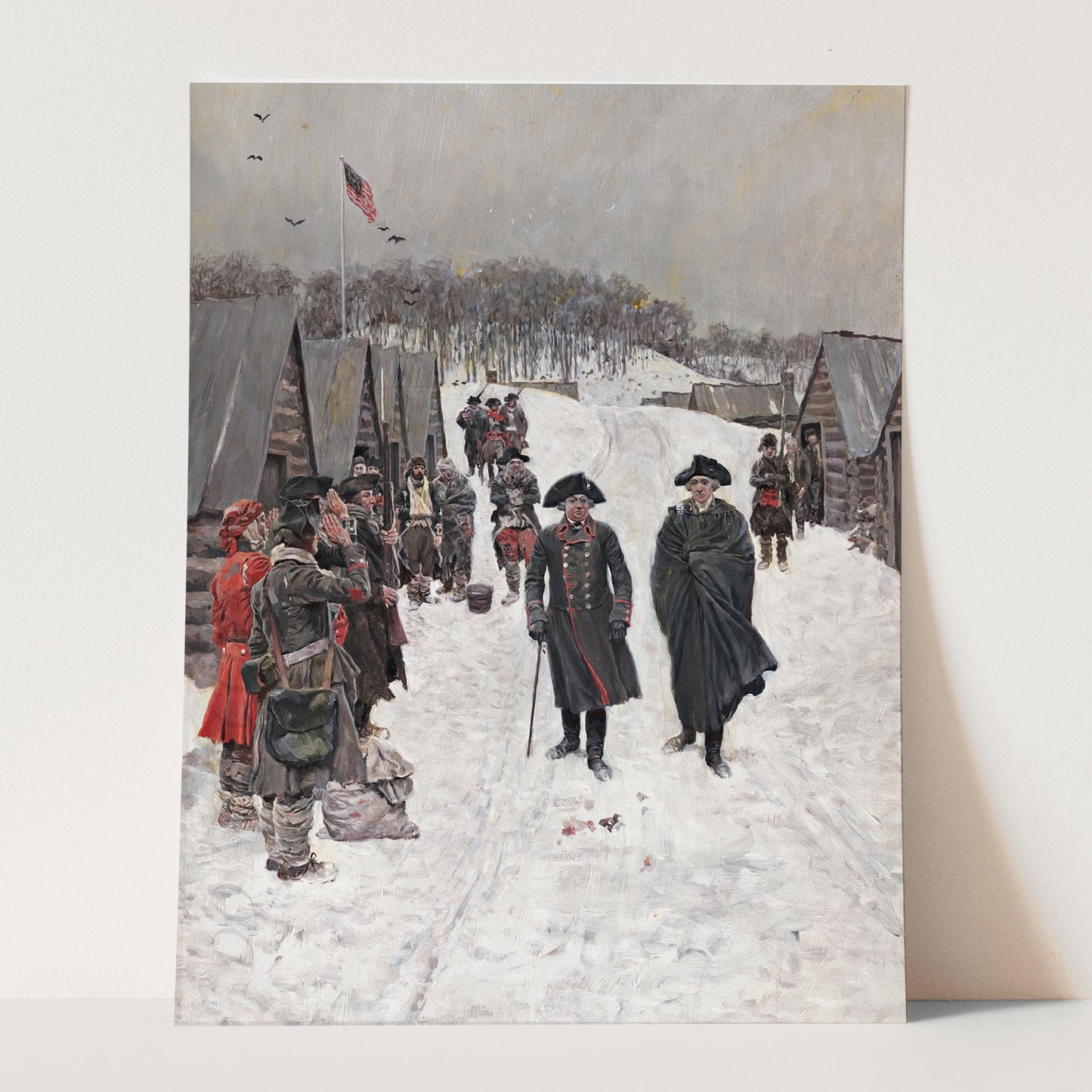 Washington and Von Steuben at Valley Forge by Howard Pyle