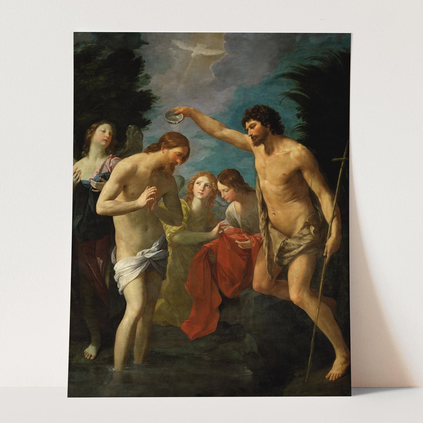 The Baptism of Christ by Guido Reni