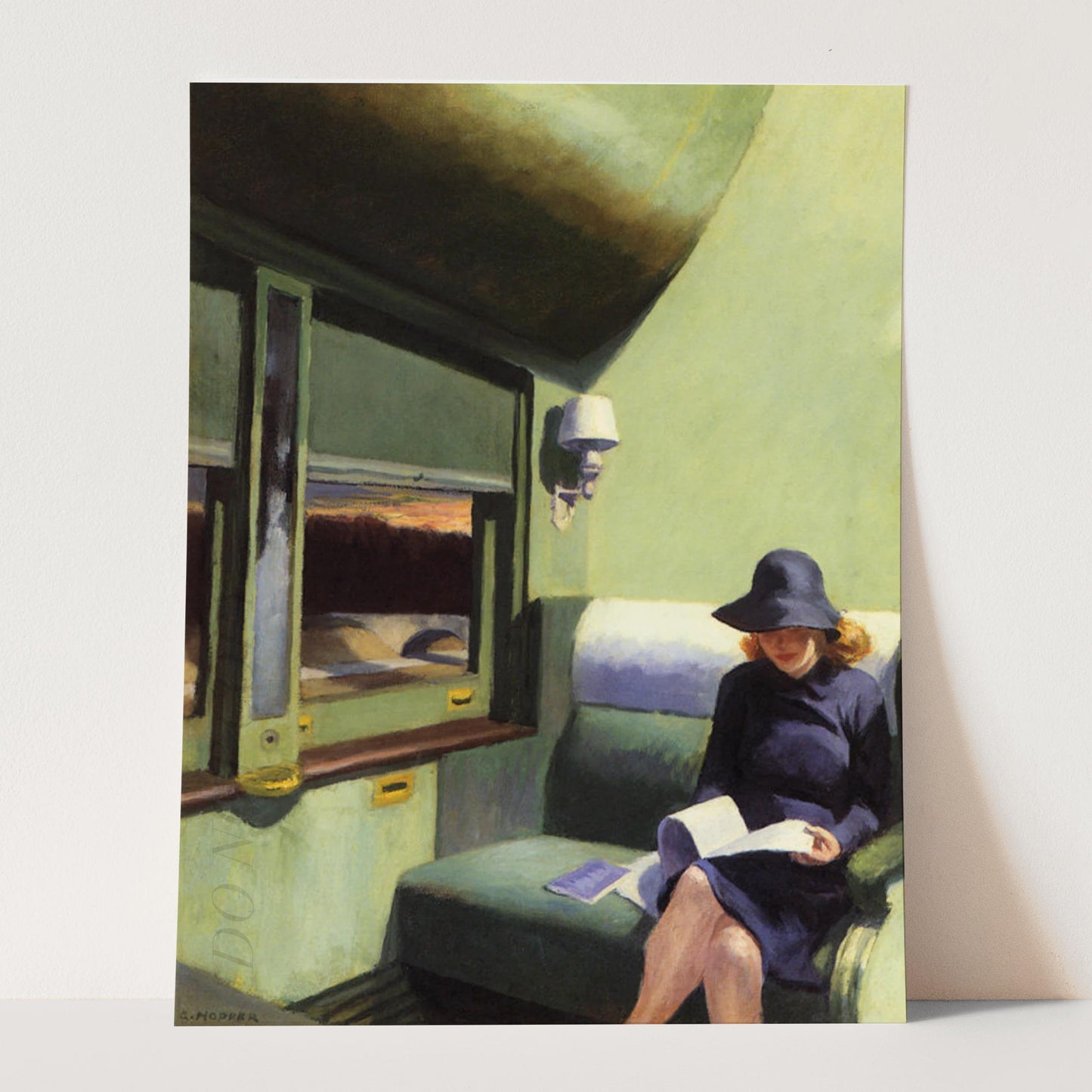 Compartment C Car by Edward Hopper