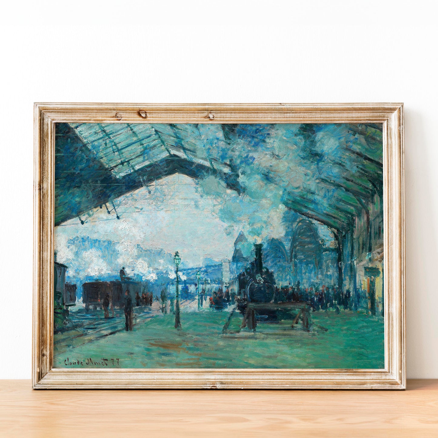 Arrival of the Normandy Train, Gare Saint-Lazare (1887) by Claude Monet