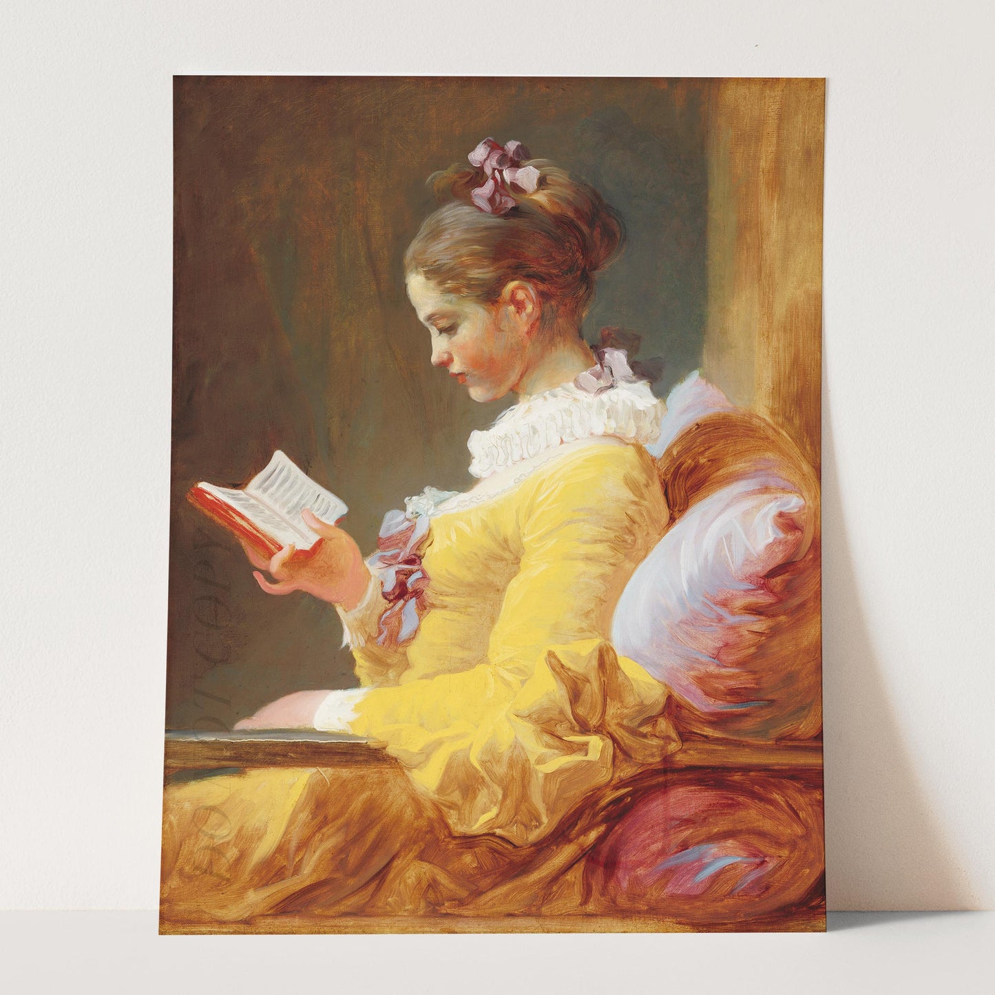 The Reader - Young Girl Reading by Jean-Honoré Fragonard