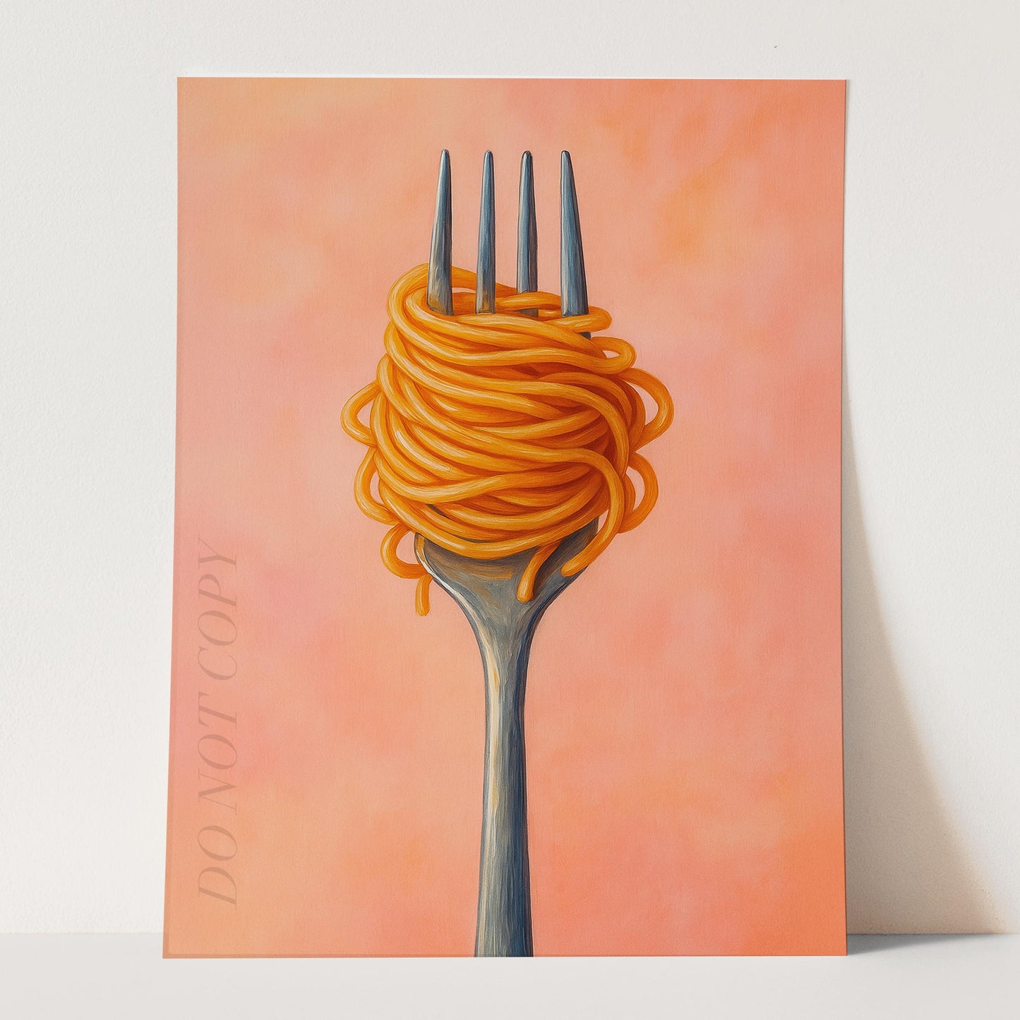 Spaghetti Pasta Noodles Twirled On A Fork