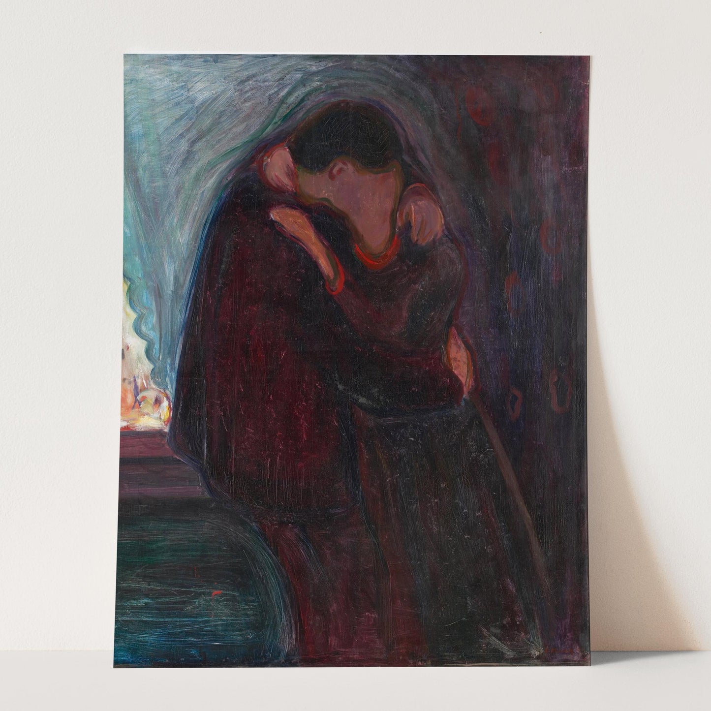 The Kiss (1897) by Edvard Munch