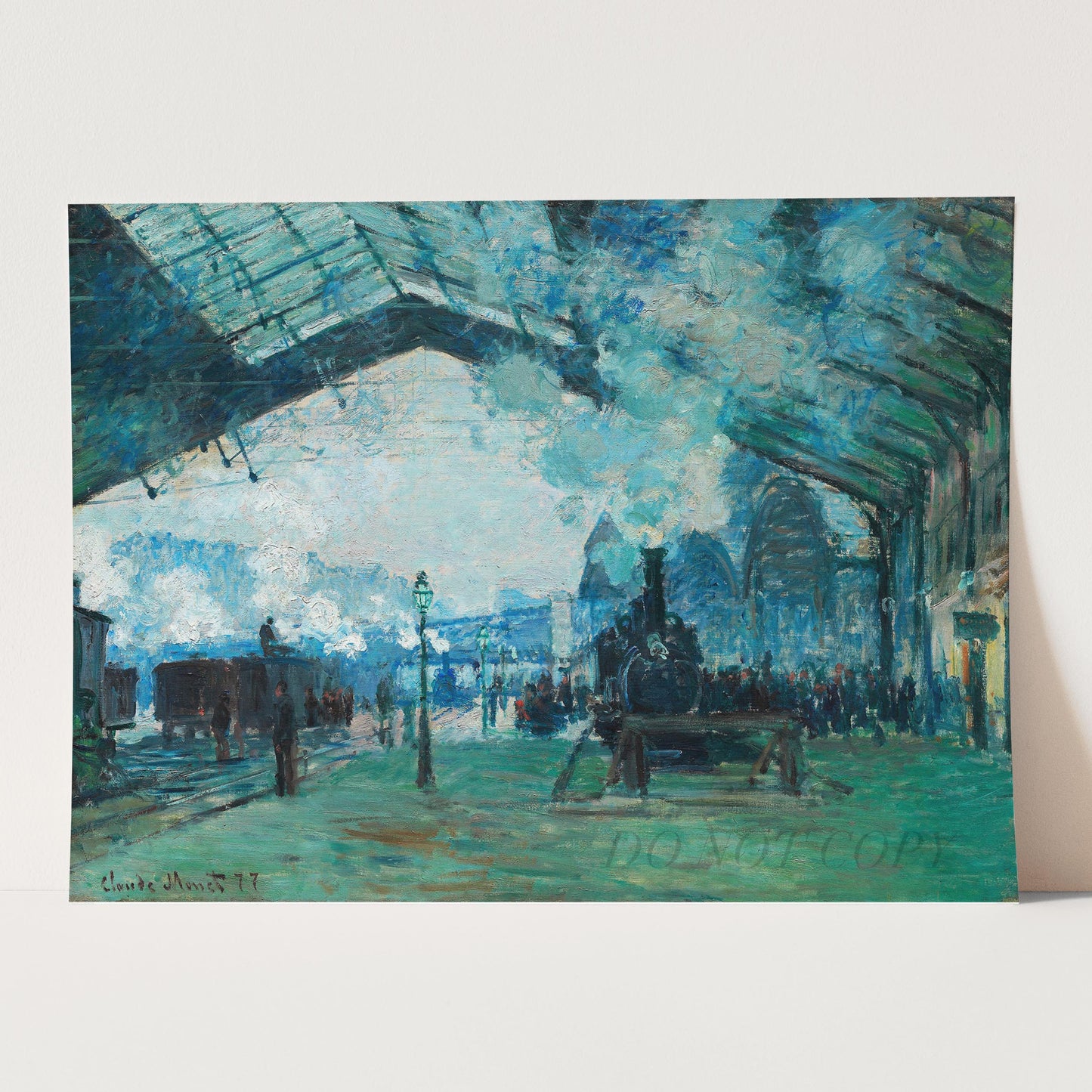 Arrival of the Normandy Train, Gare Saint-Lazare (1887) by Claude Monet