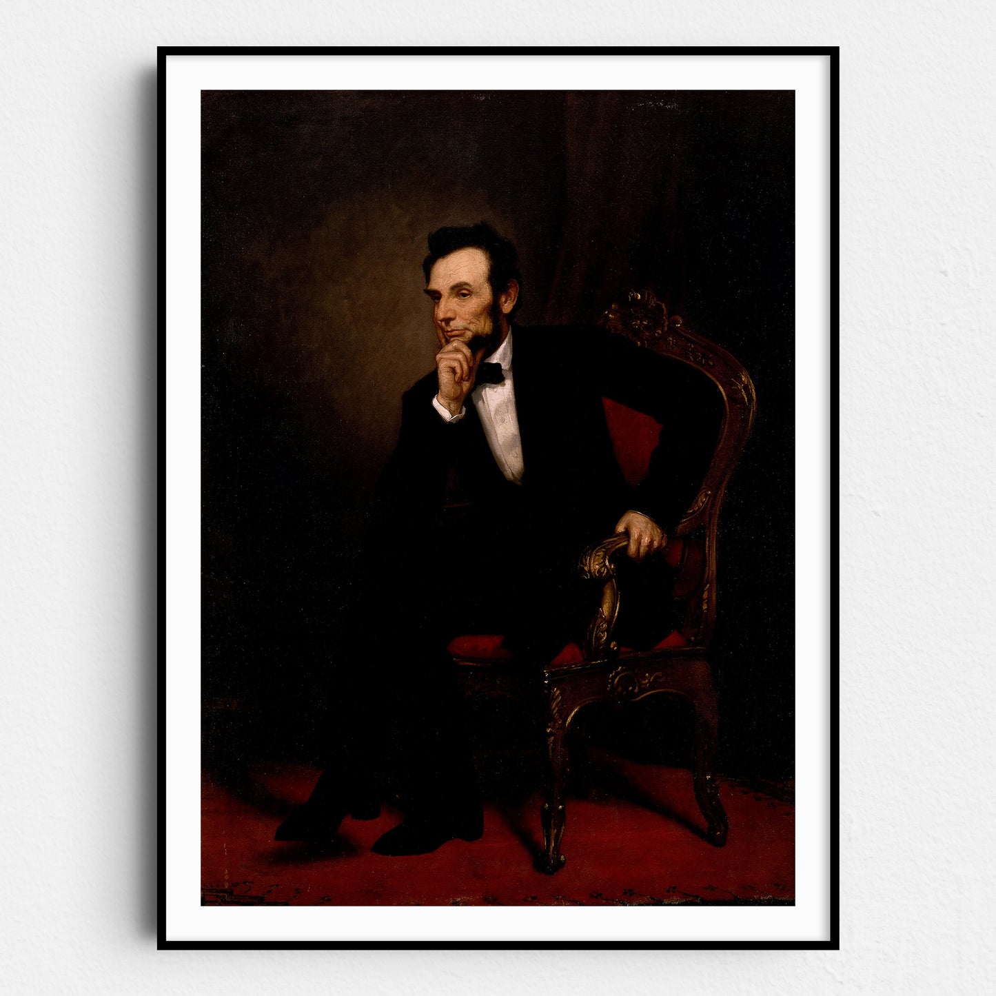 Abraham Lincoln In His Study