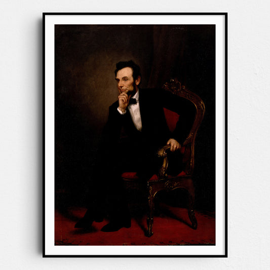 Abraham Lincoln In His Study