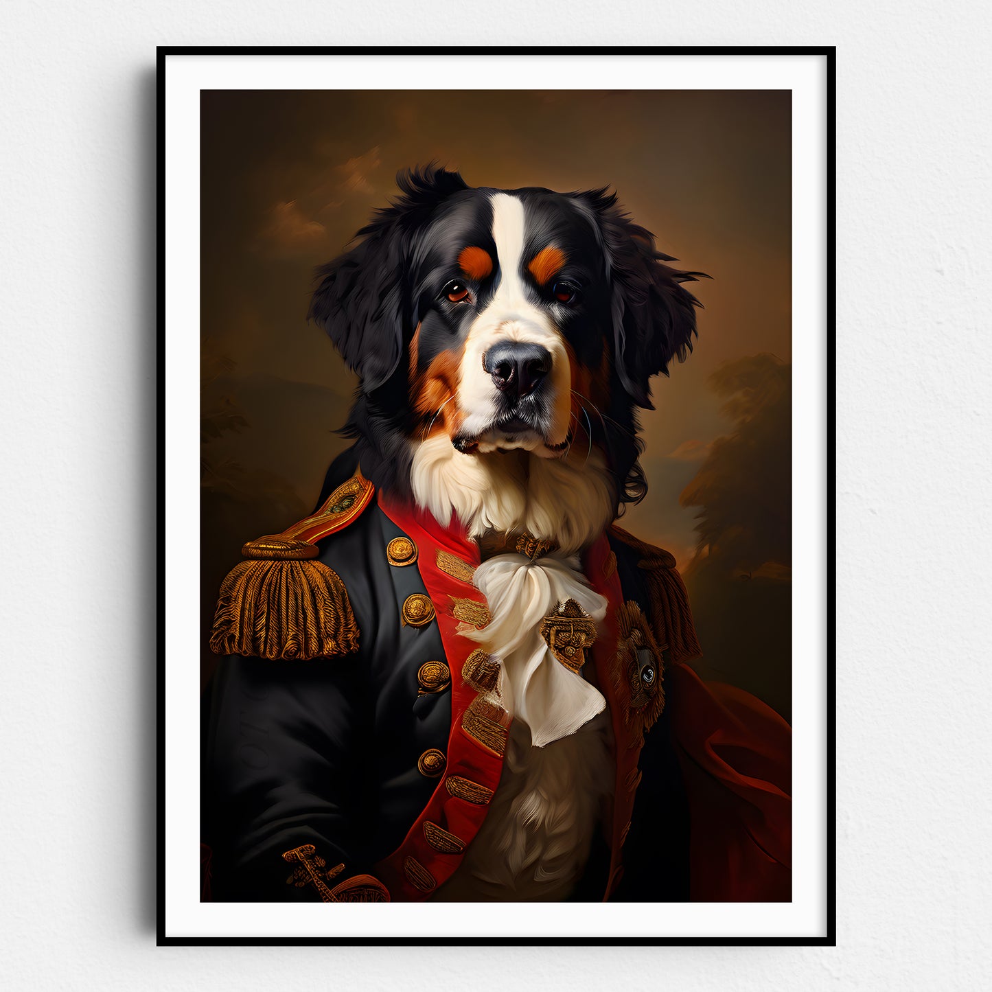 Bernese Mountain Dog Aristocrat Portrait