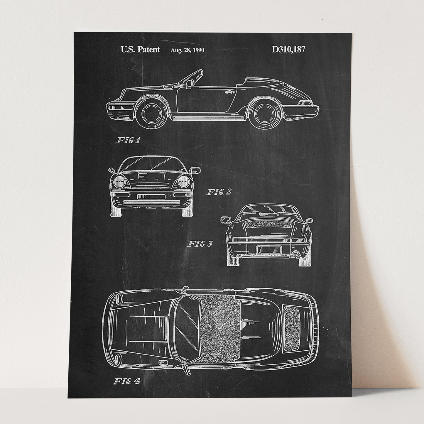Black Porsche Patent 1990