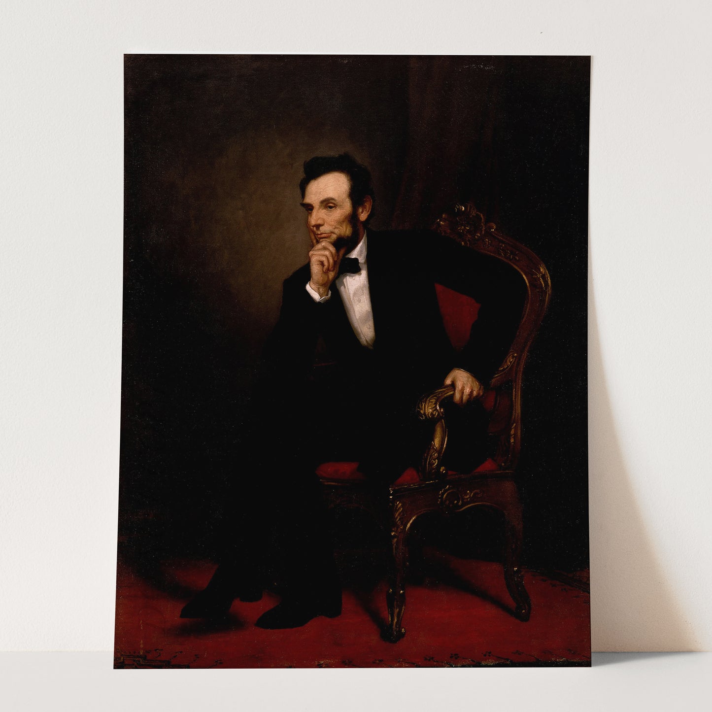 Abraham Lincoln In His Study