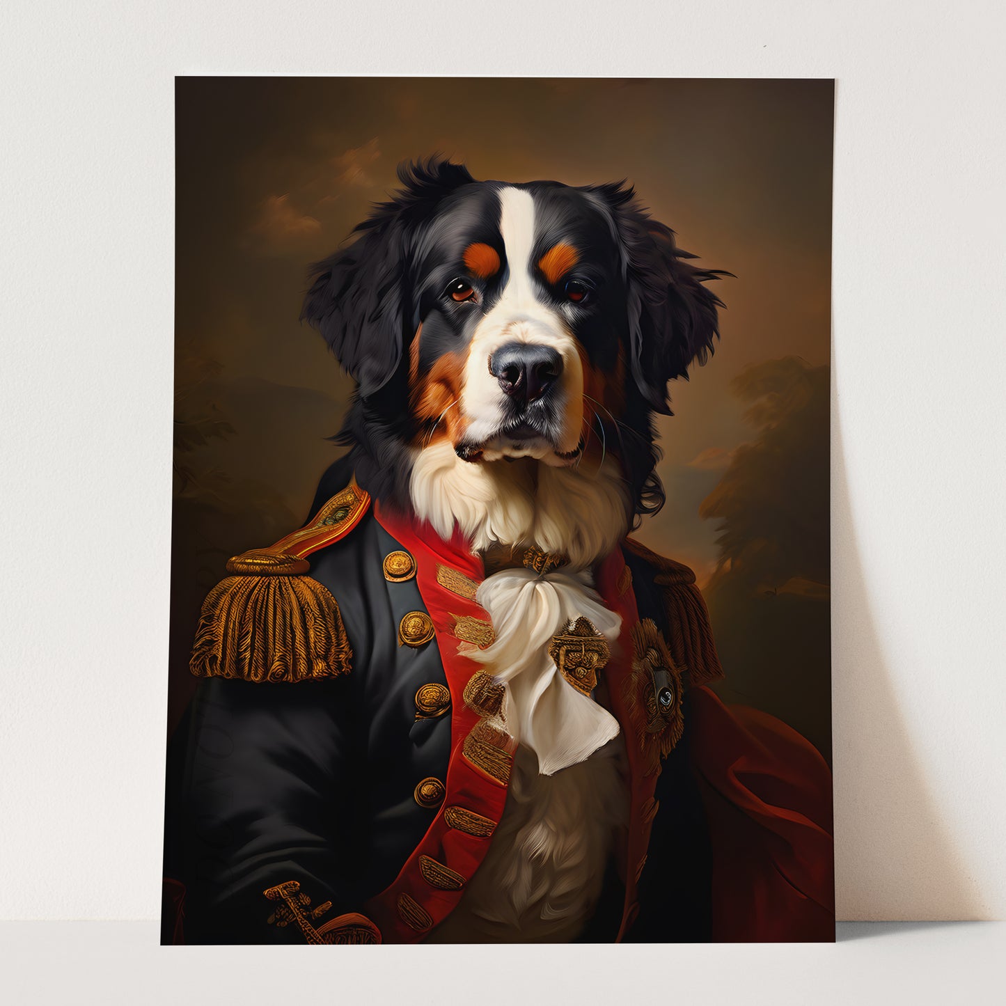 Bernese Mountain Dog Aristocrat Portrait