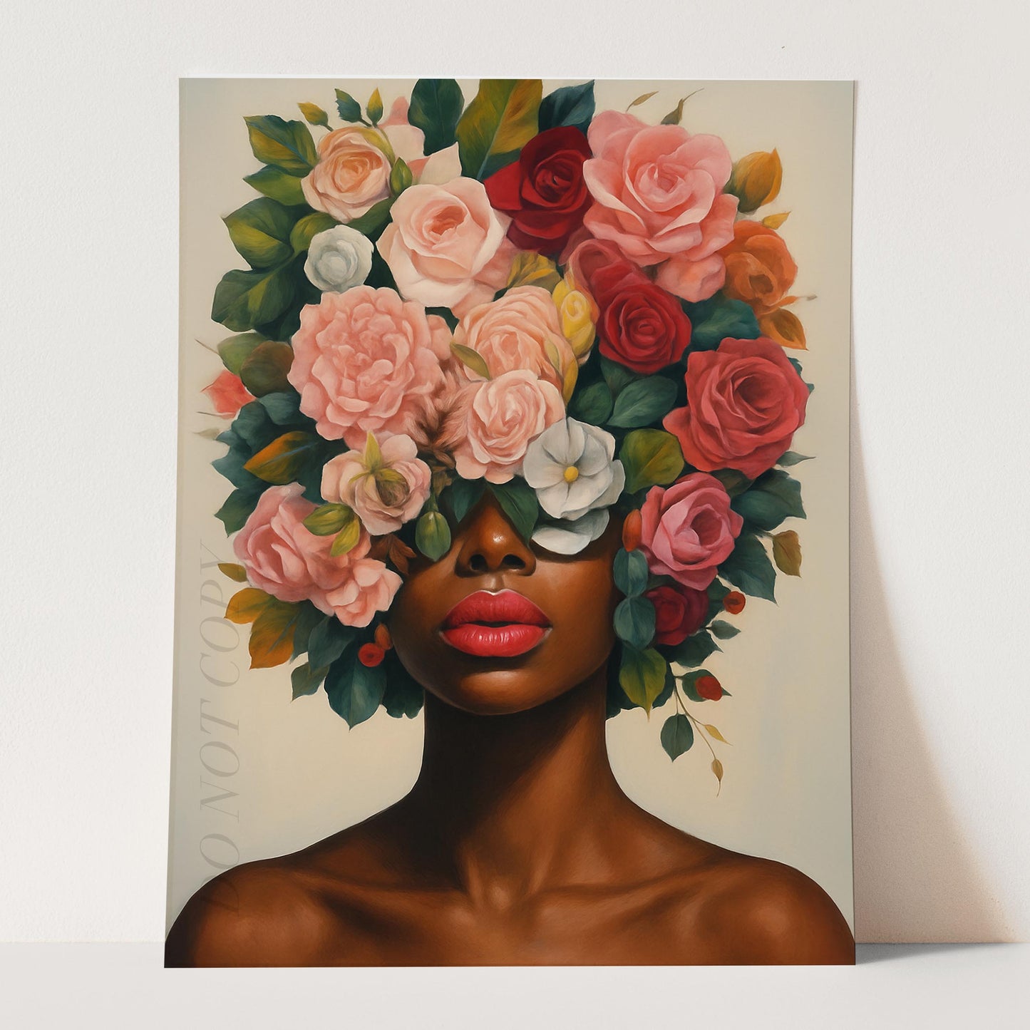 Flower Head African Woman