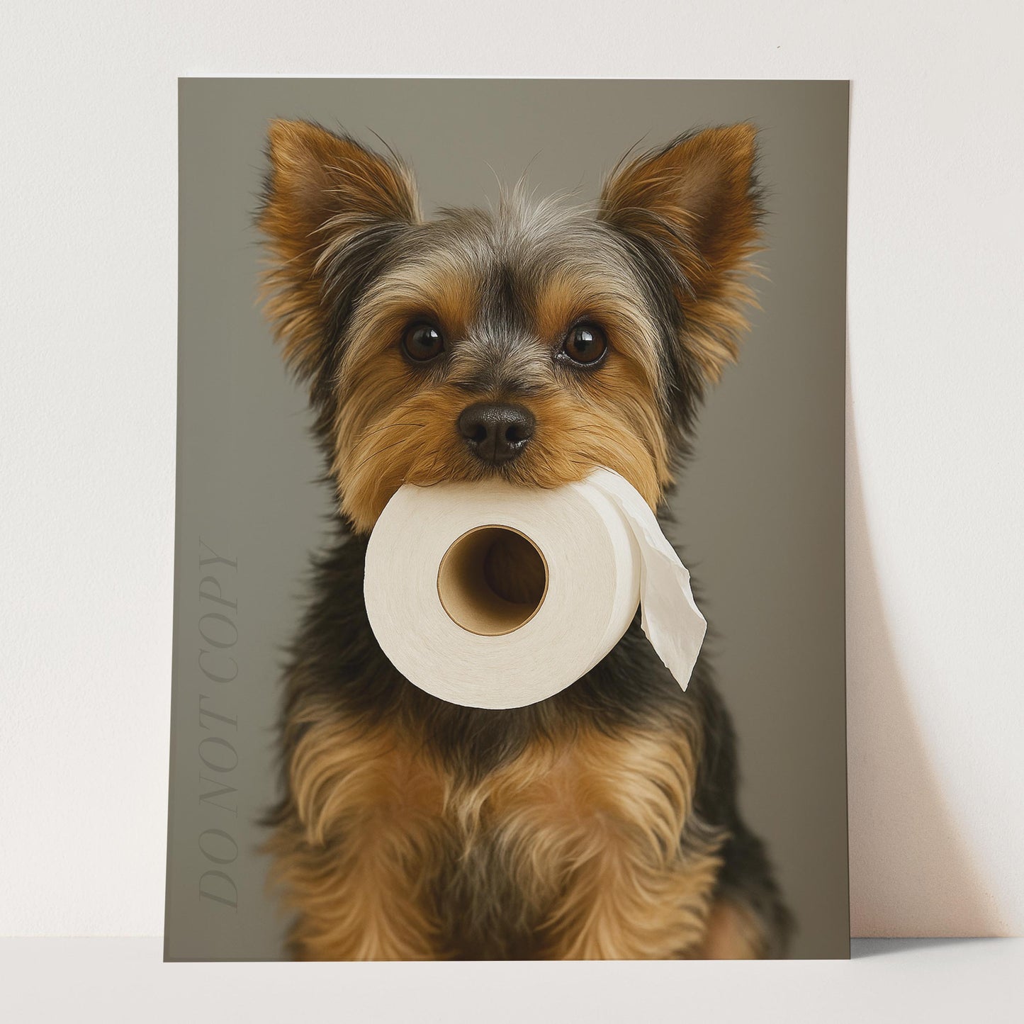 Yorkshire Terrier Dog Toilet Paper