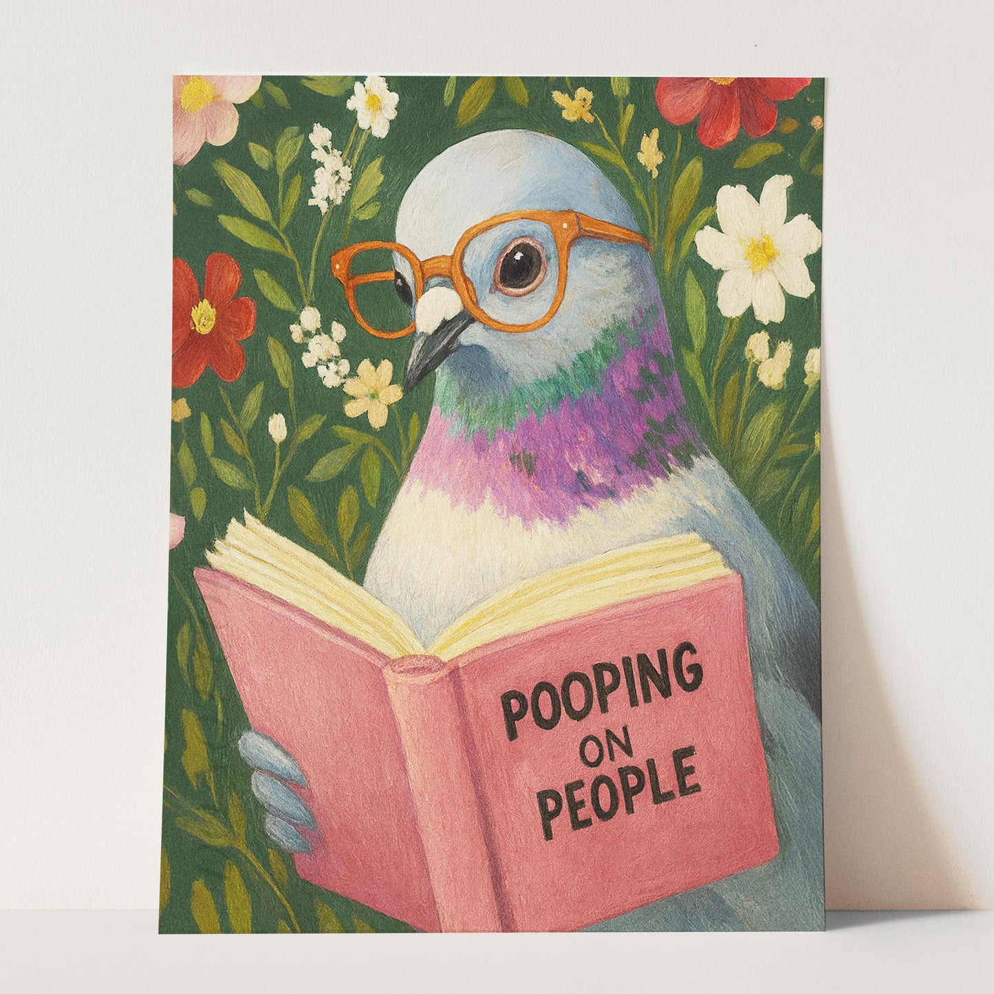 Pigeon Reading Pooping On People Book