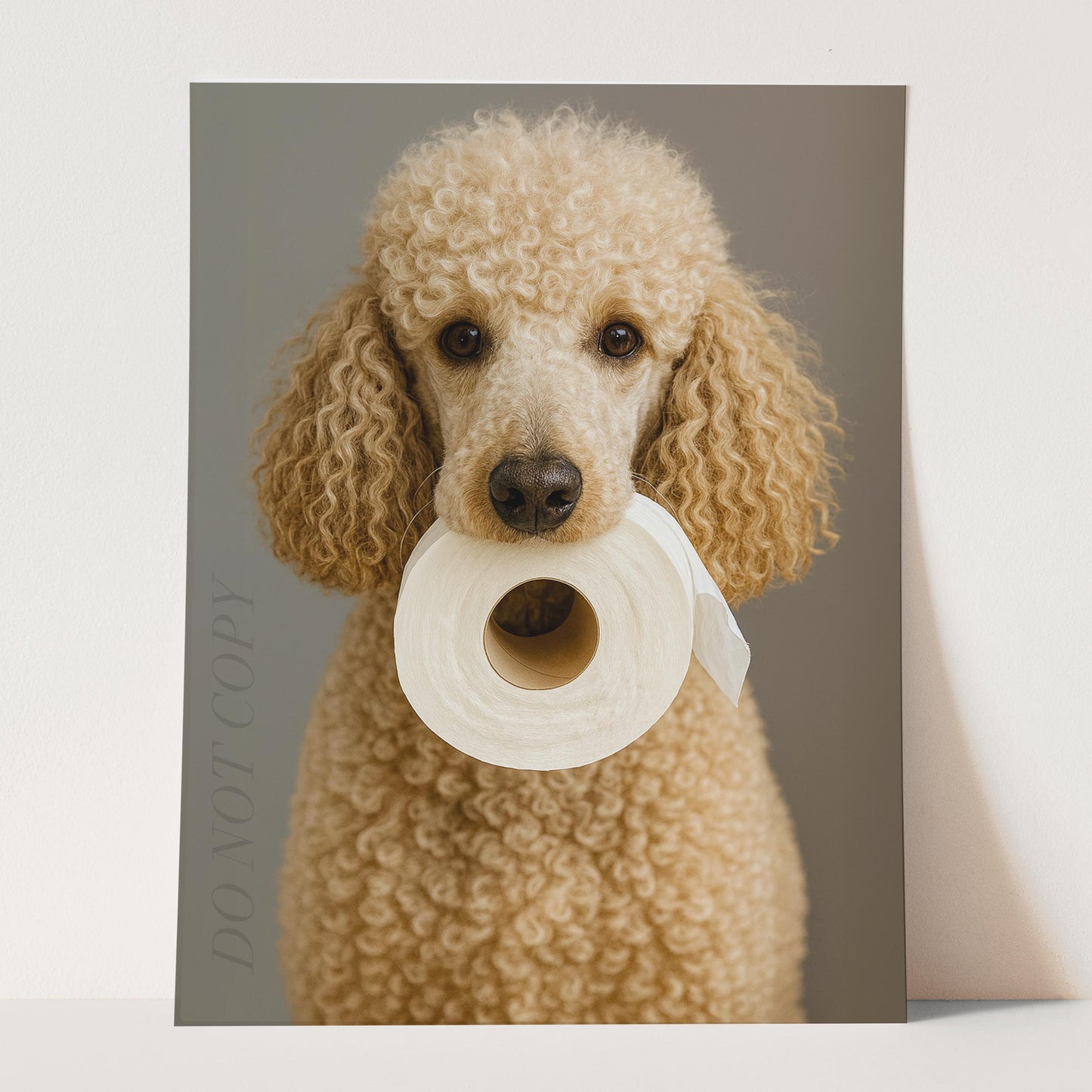 Poodle Dog Toilet Paper
