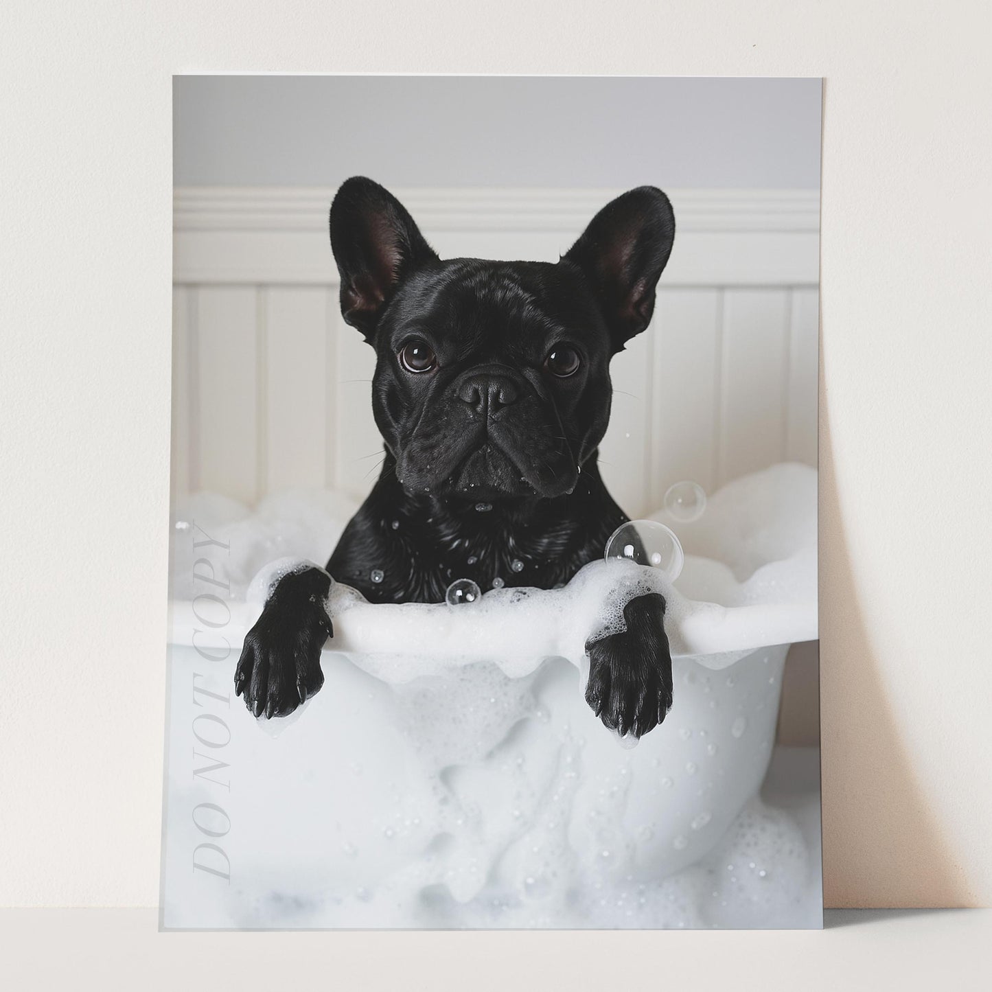 French Bulldog Bathtub Bubble Bath