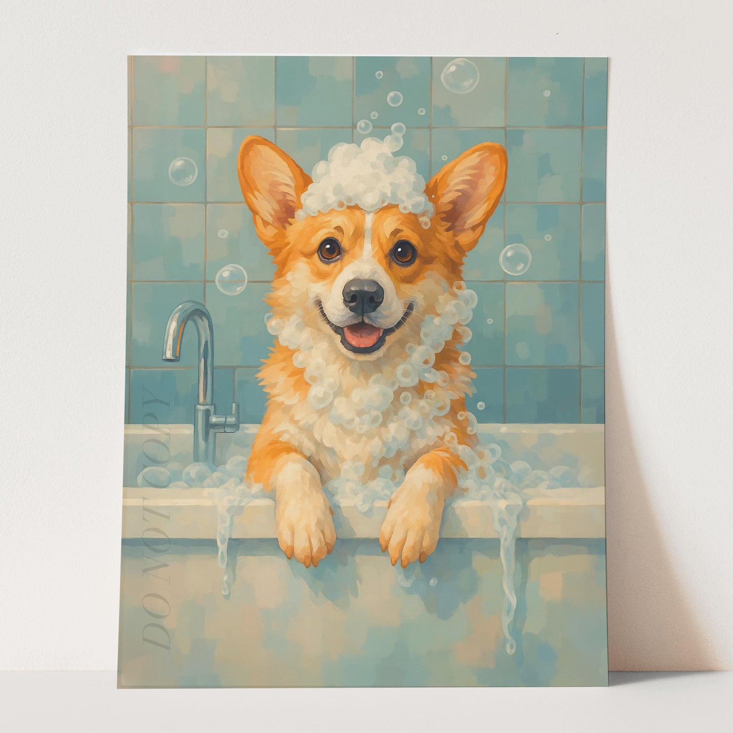 Corgi Dog Bathtub Bubble Bath