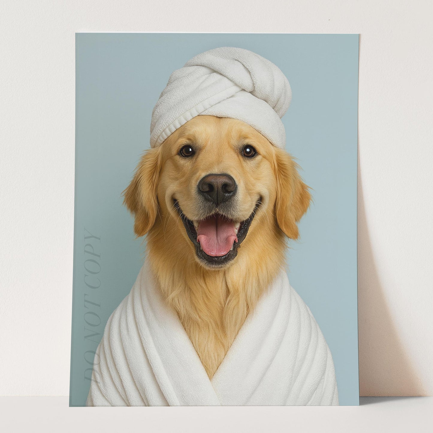 Golden Retriever Dog Bath Towel