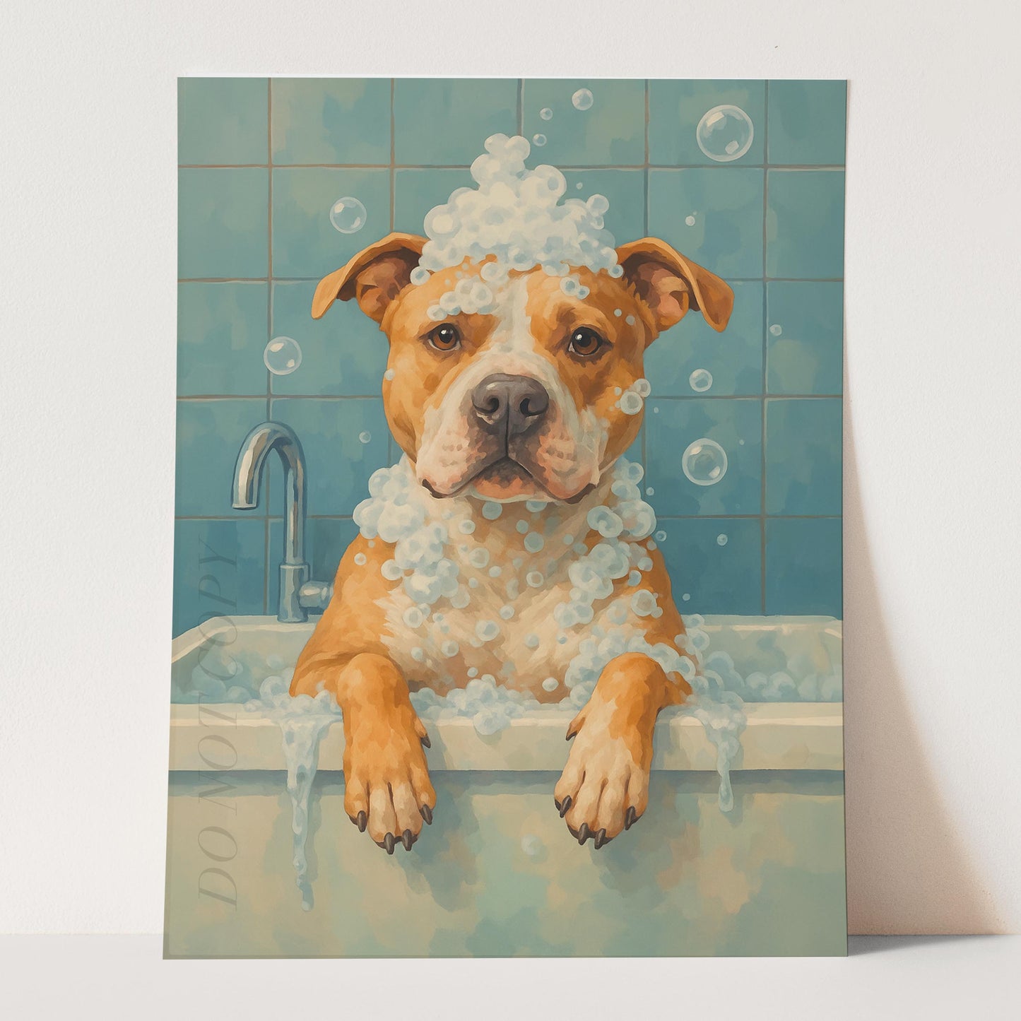 Pit Bull Dog Bubble Bath