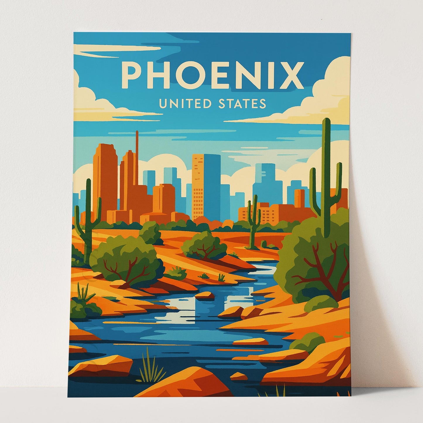 Phoenix Vintage Travel Poster