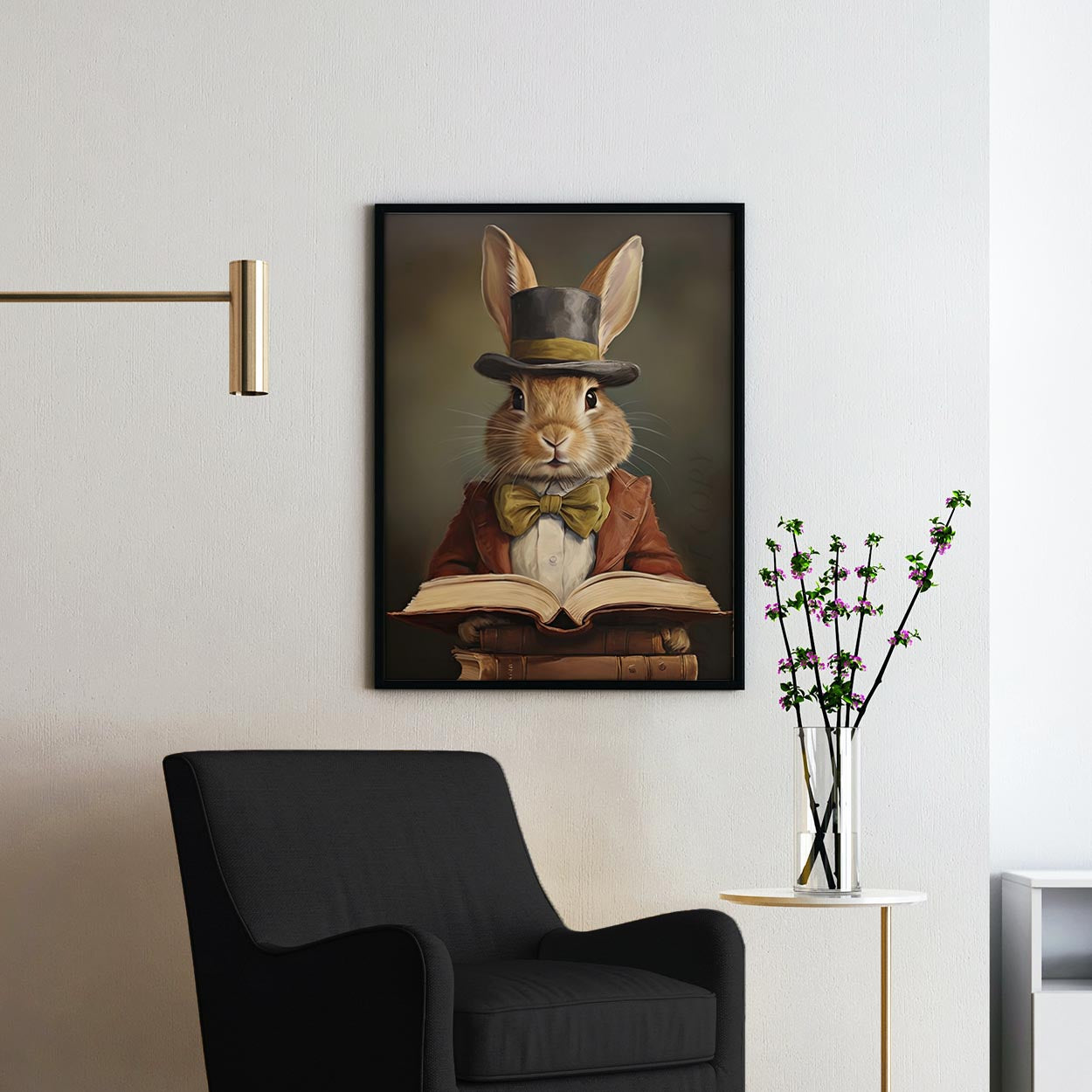 Bunny Rabbit Reading Books