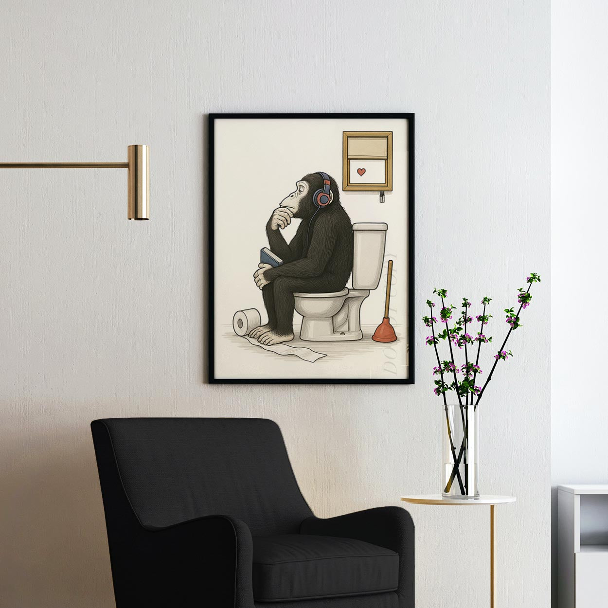 DJ Monkey On The Toilet Banksy