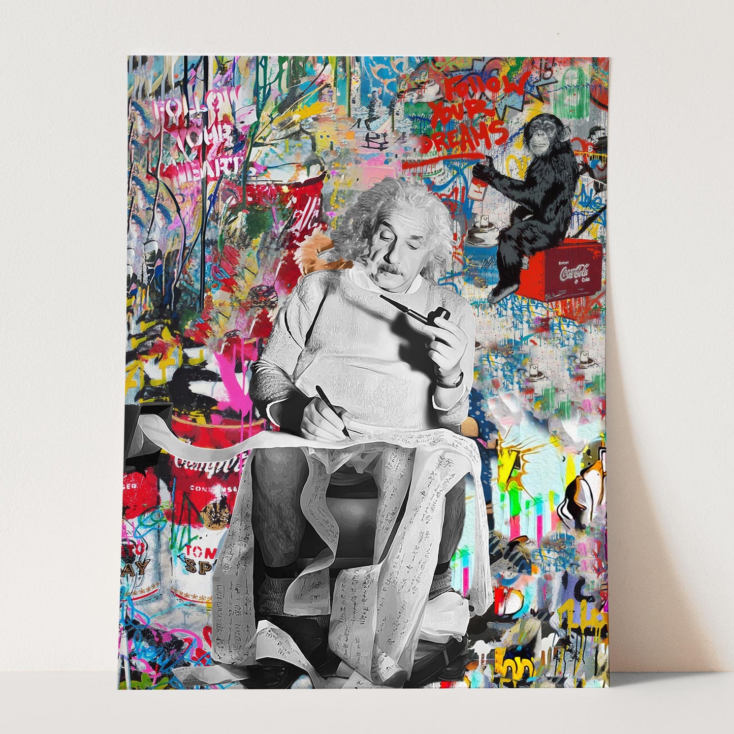 Einstein on Toilet Banksy
