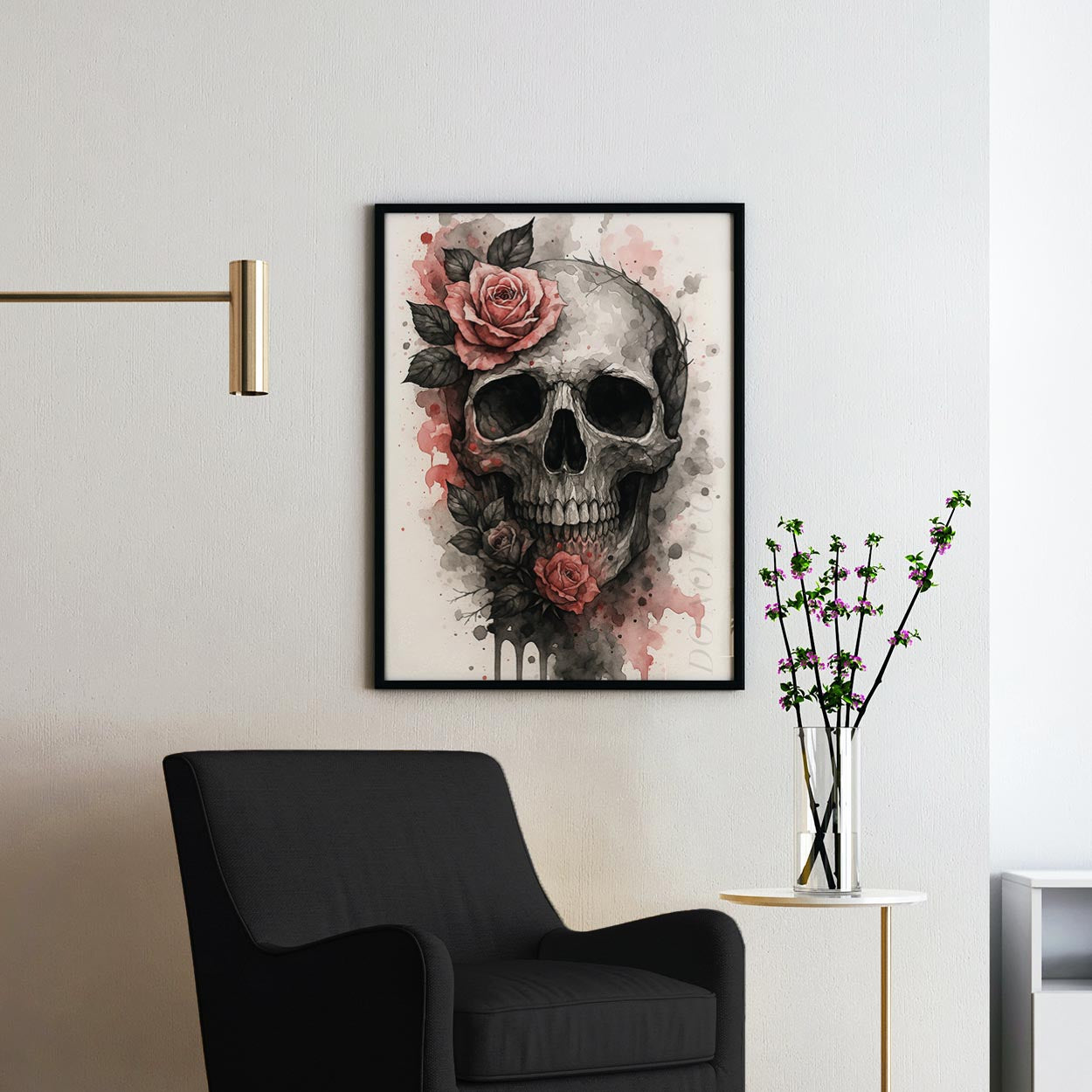 Skull Of Roses