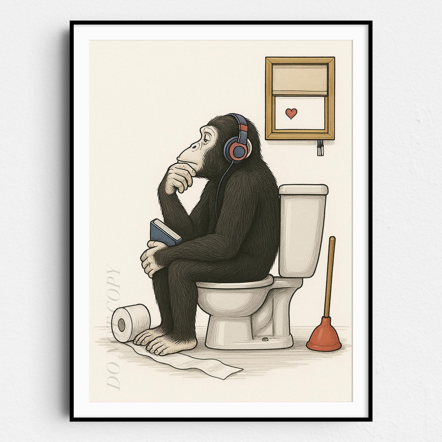 DJ Monkey On The Toilet Banksy