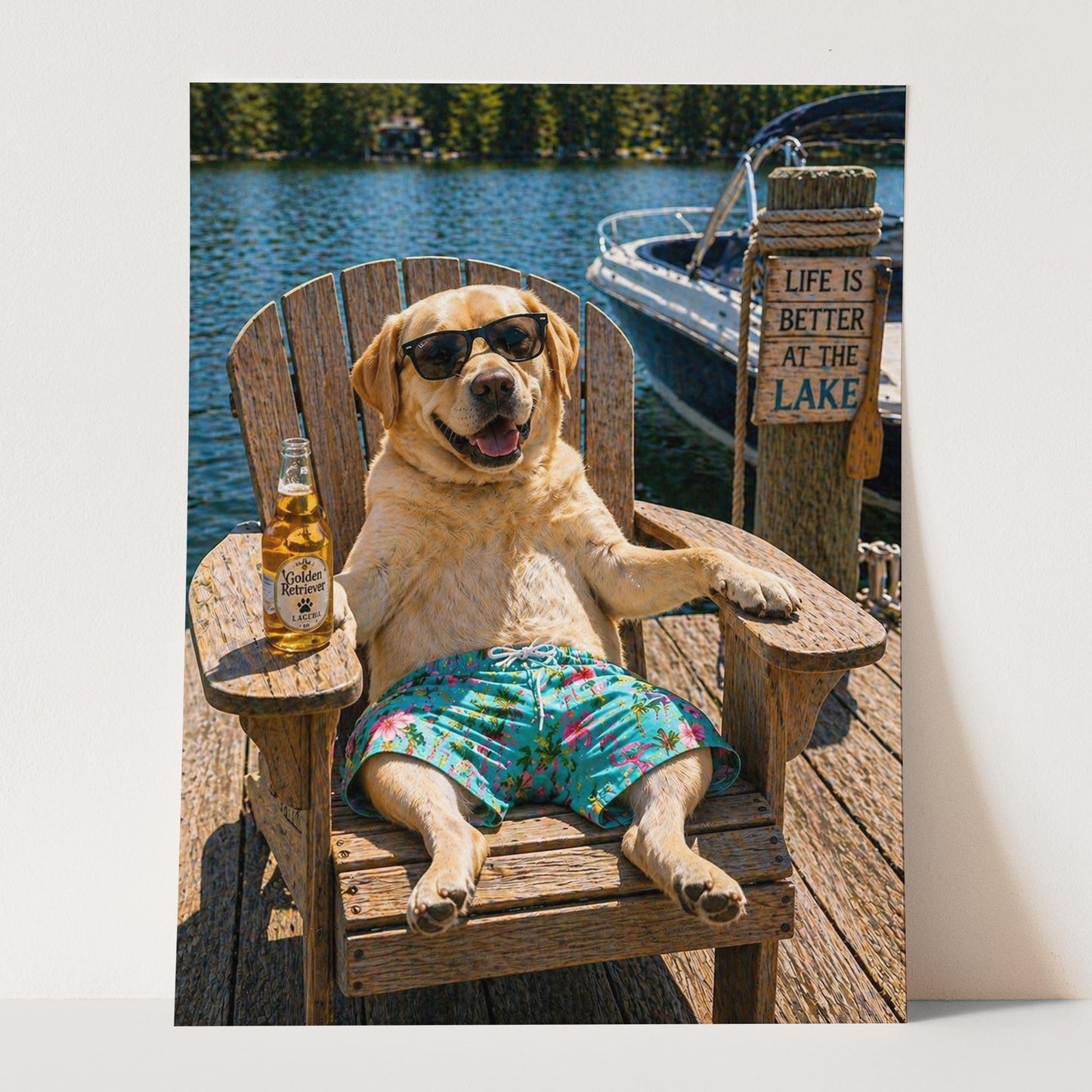 Yellow Labrador Retriever - Life At The Lake