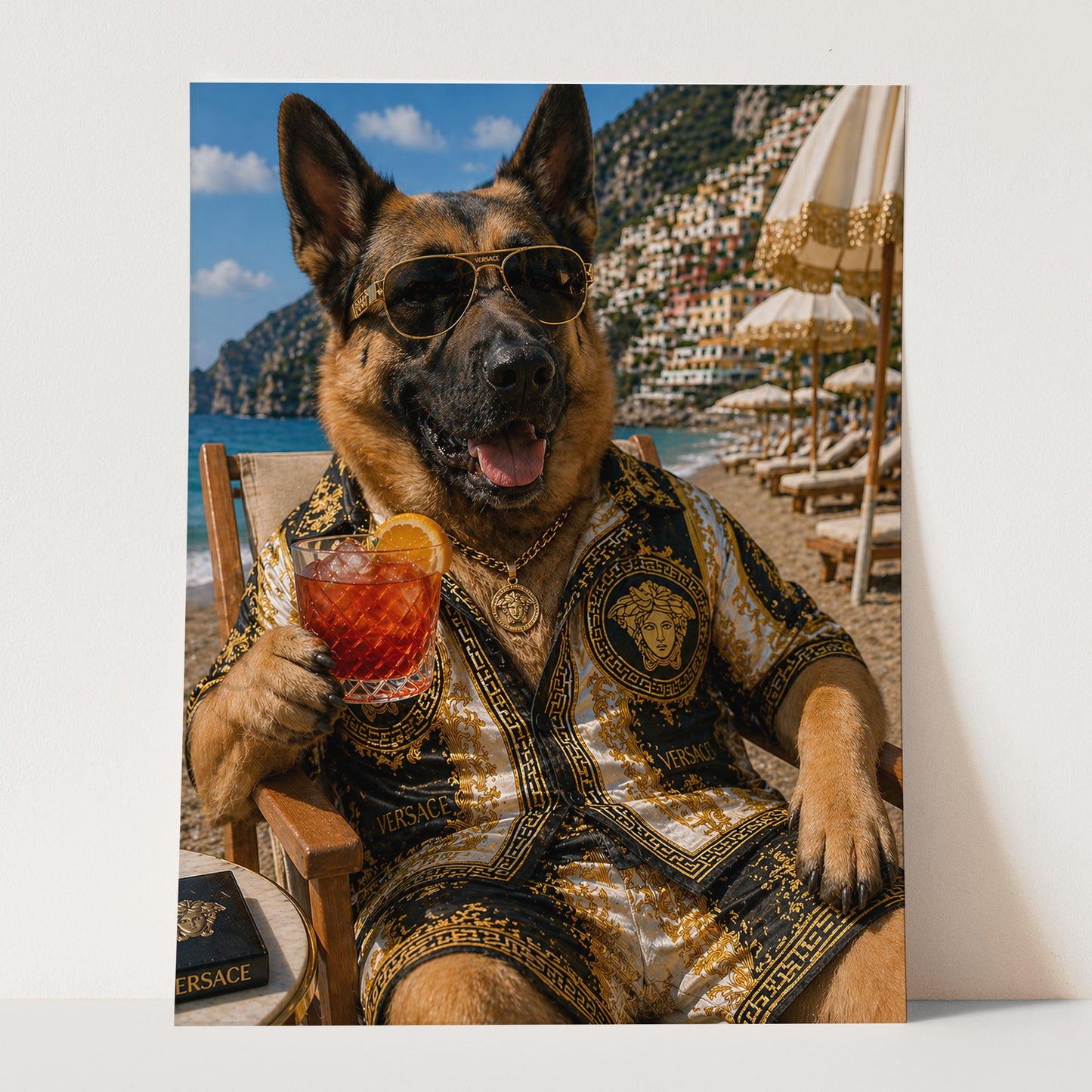 Versace German Shepherd - Life's A Beach