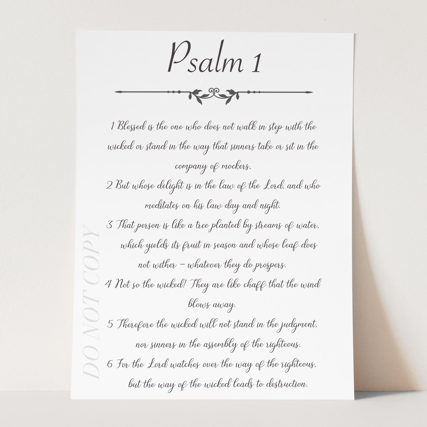 Psalm 1