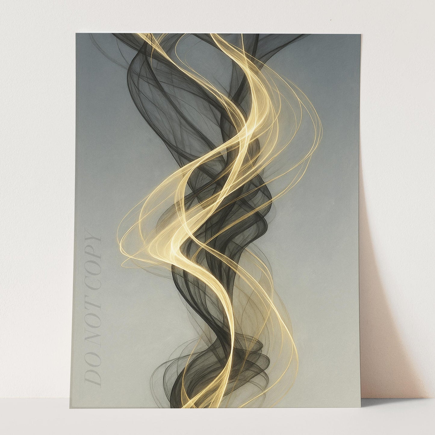 Black And Gold Abstract Spirals