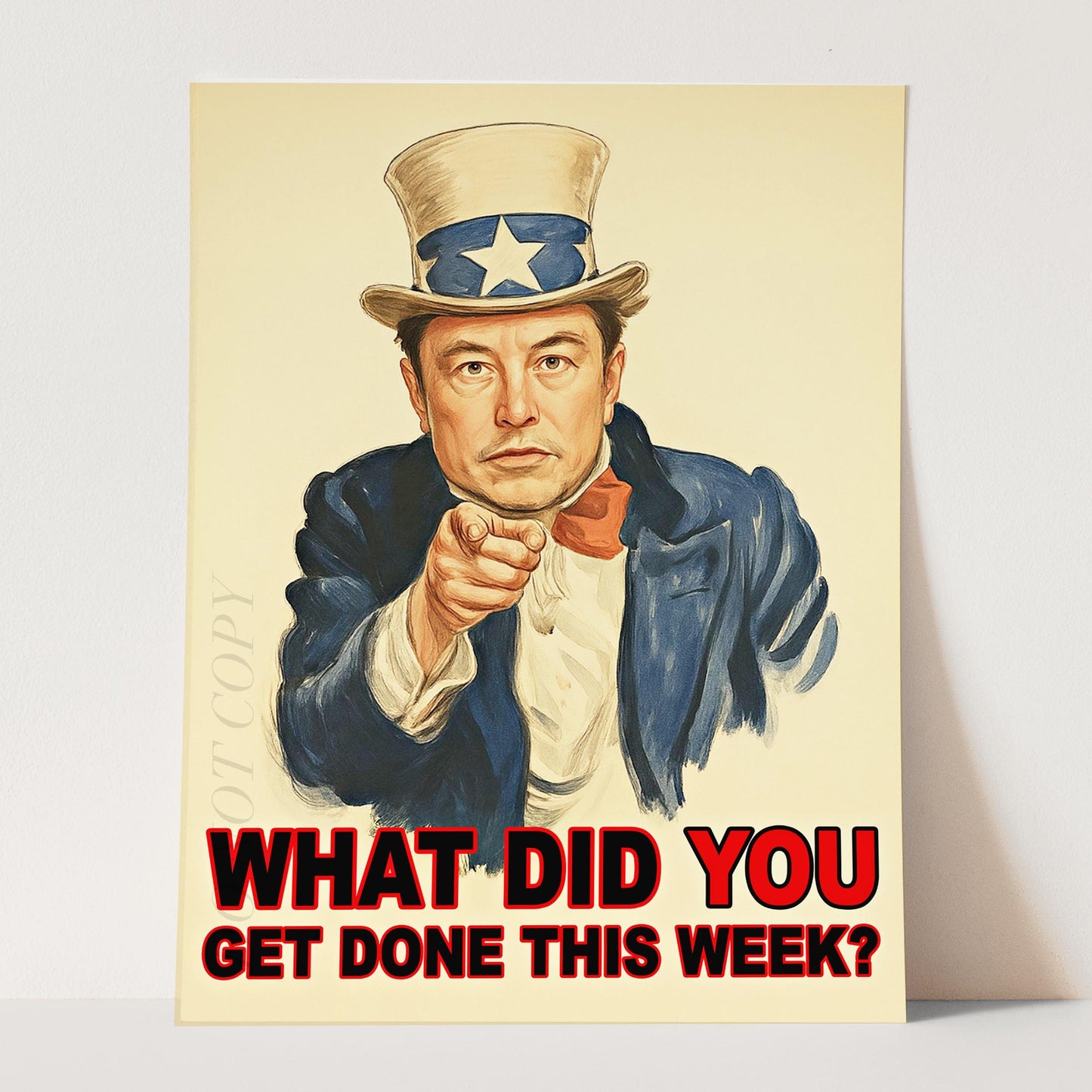 Elon Musk Uncle Sam - What Did You Get Done This Week?