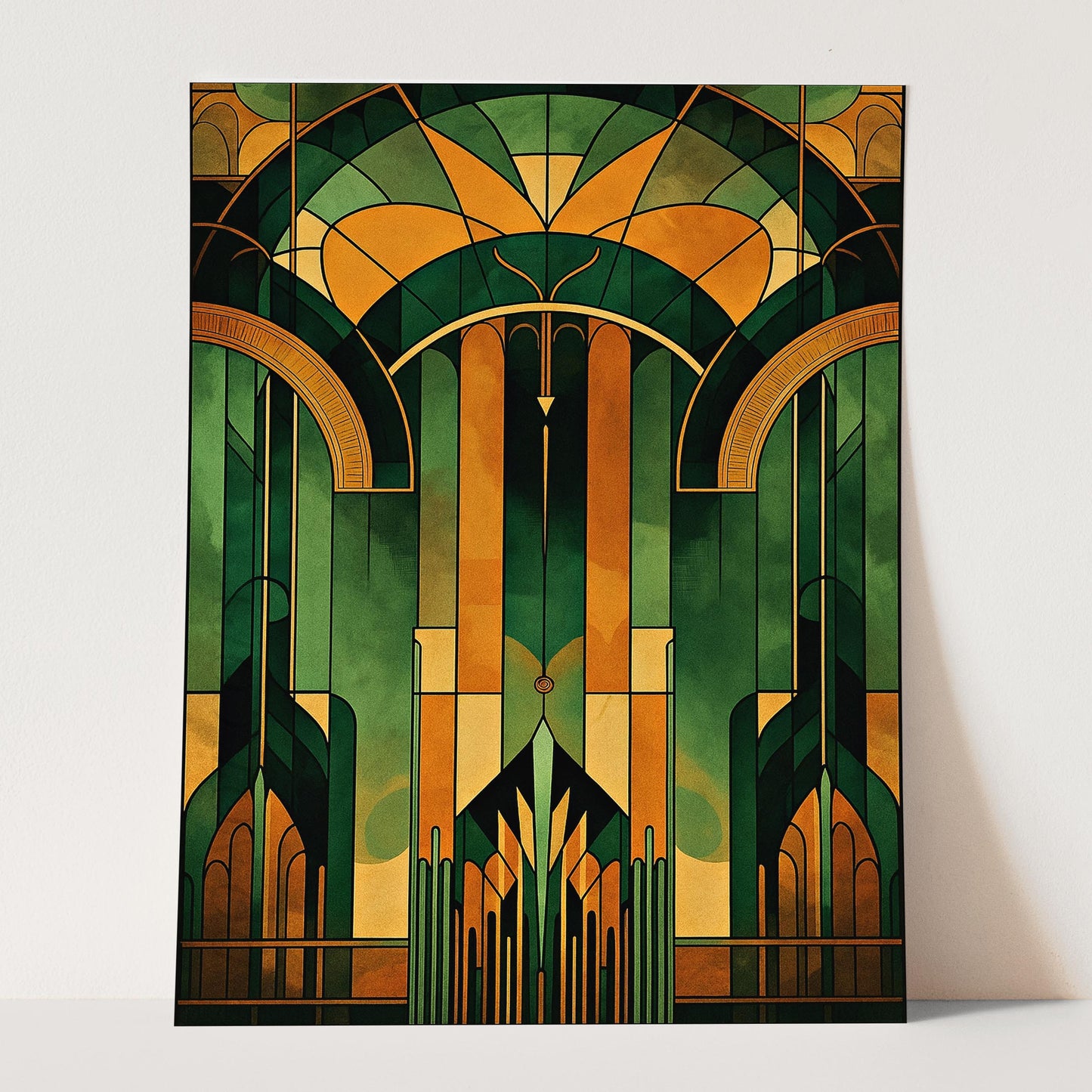 Green & Gold Art Deco