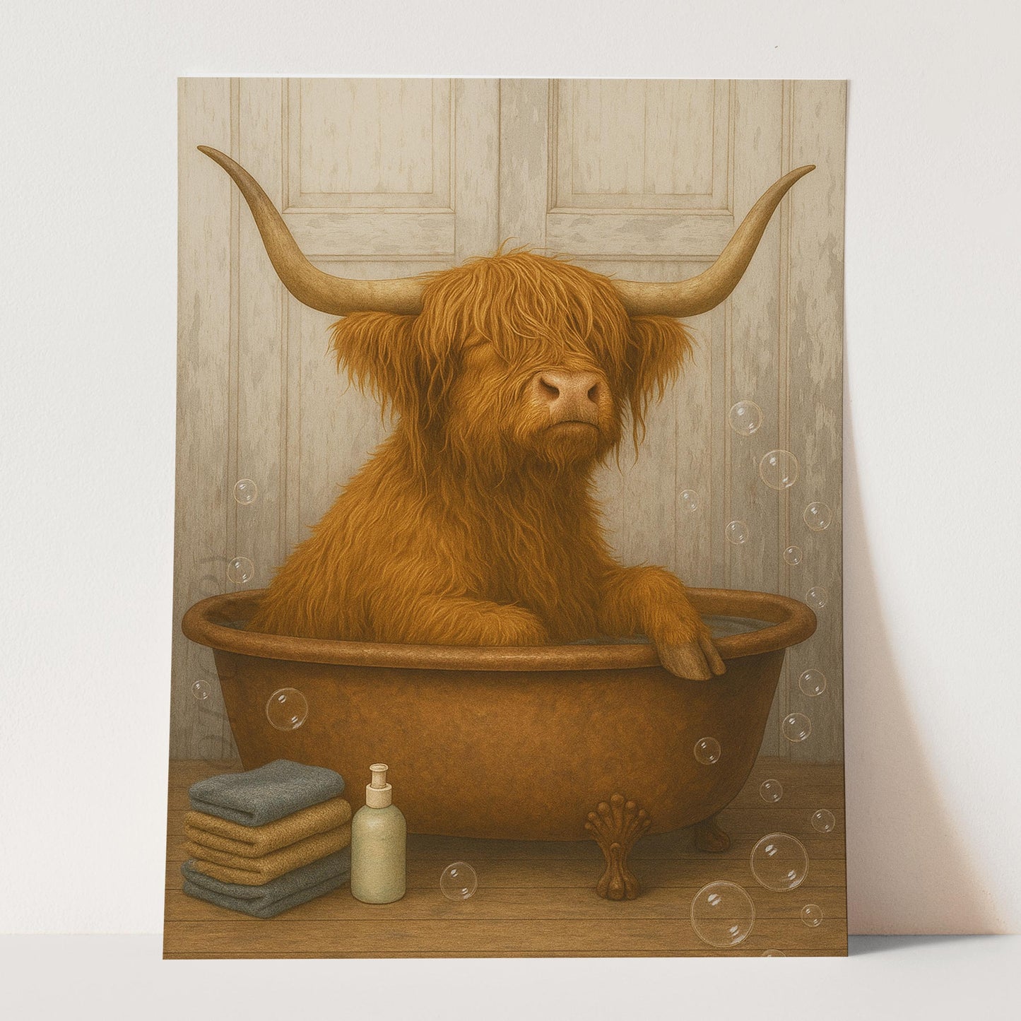 Highland Cow Bathtub Bubble Bath